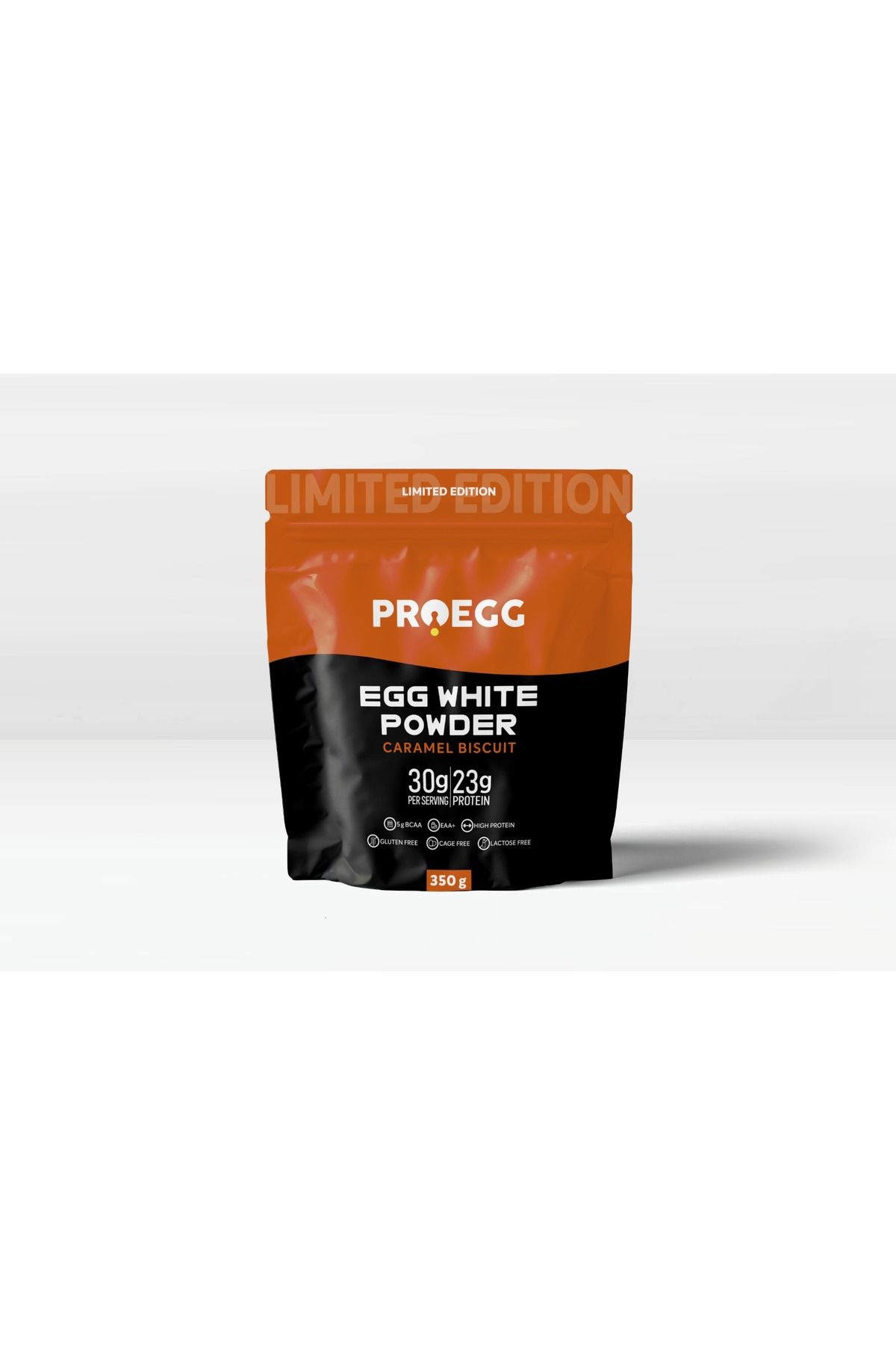 PROEGG Caramel Bisquit Aromalı Egg White Protein Lotus Aromalı 350 gr Yumurta Akı Tozu Egg White Powder