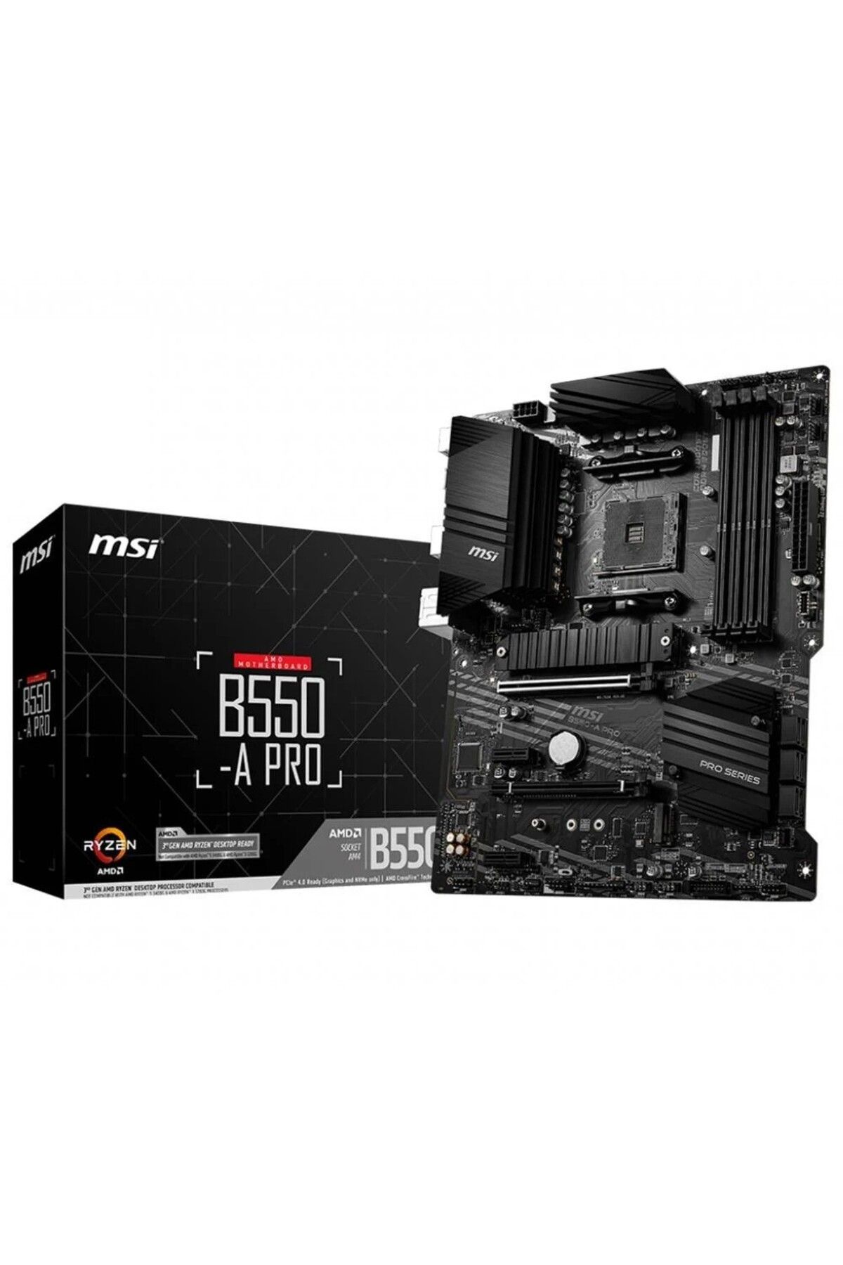 MSI B550-a Pro Amd B550 Soket Am4 Ddr4 4400mhz M.2 Atx Anakart Uyumlu