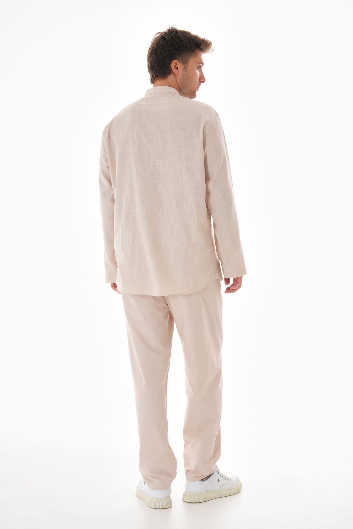 BESEDU-Hajj and Umrah Linen Trousers with Elastic Waist 5