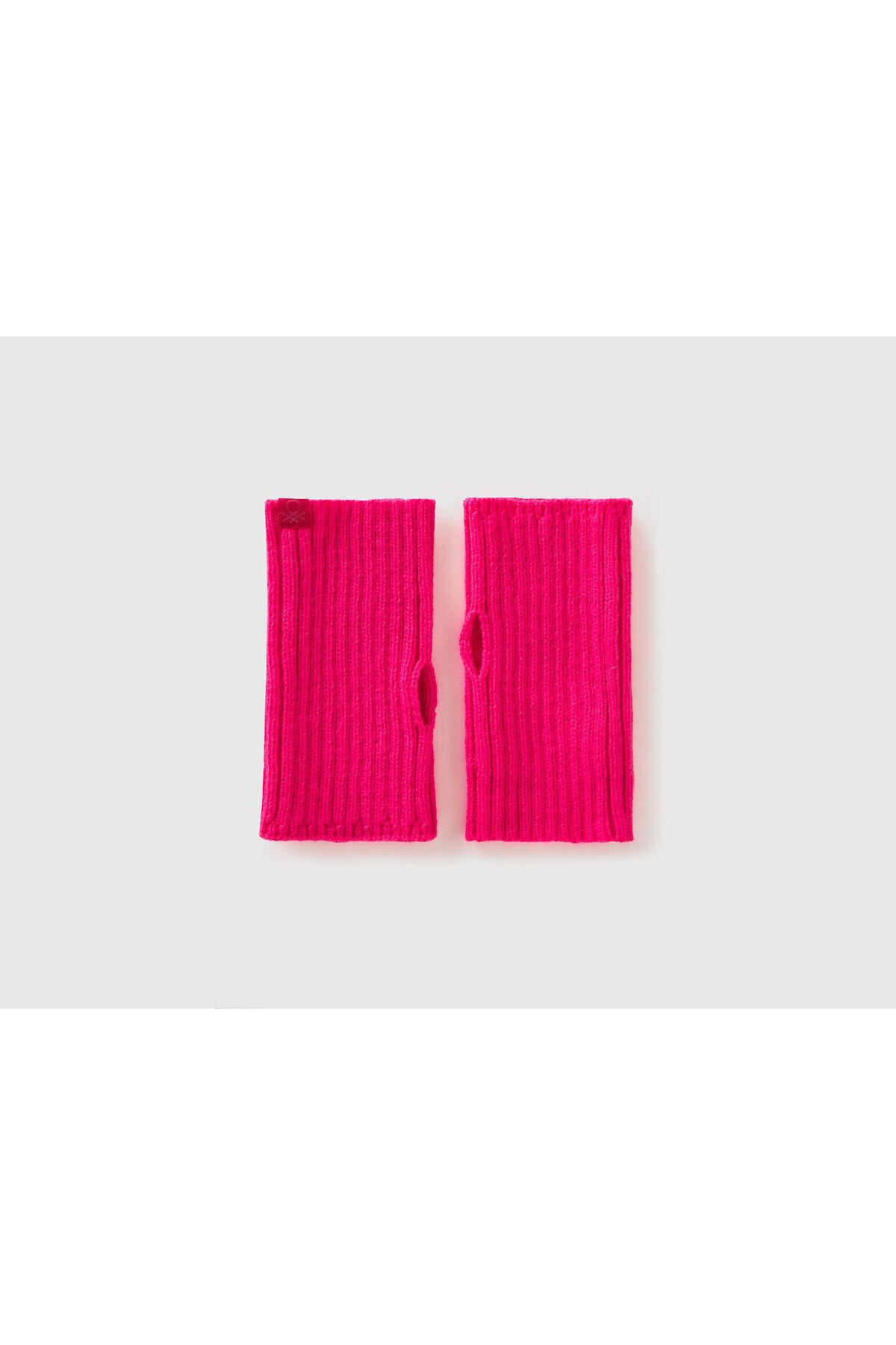 United Colors of Benetton Mănuși Fără Degete Din Amestec De Lână Roz Pentru Femei Femeie - Single Dimension