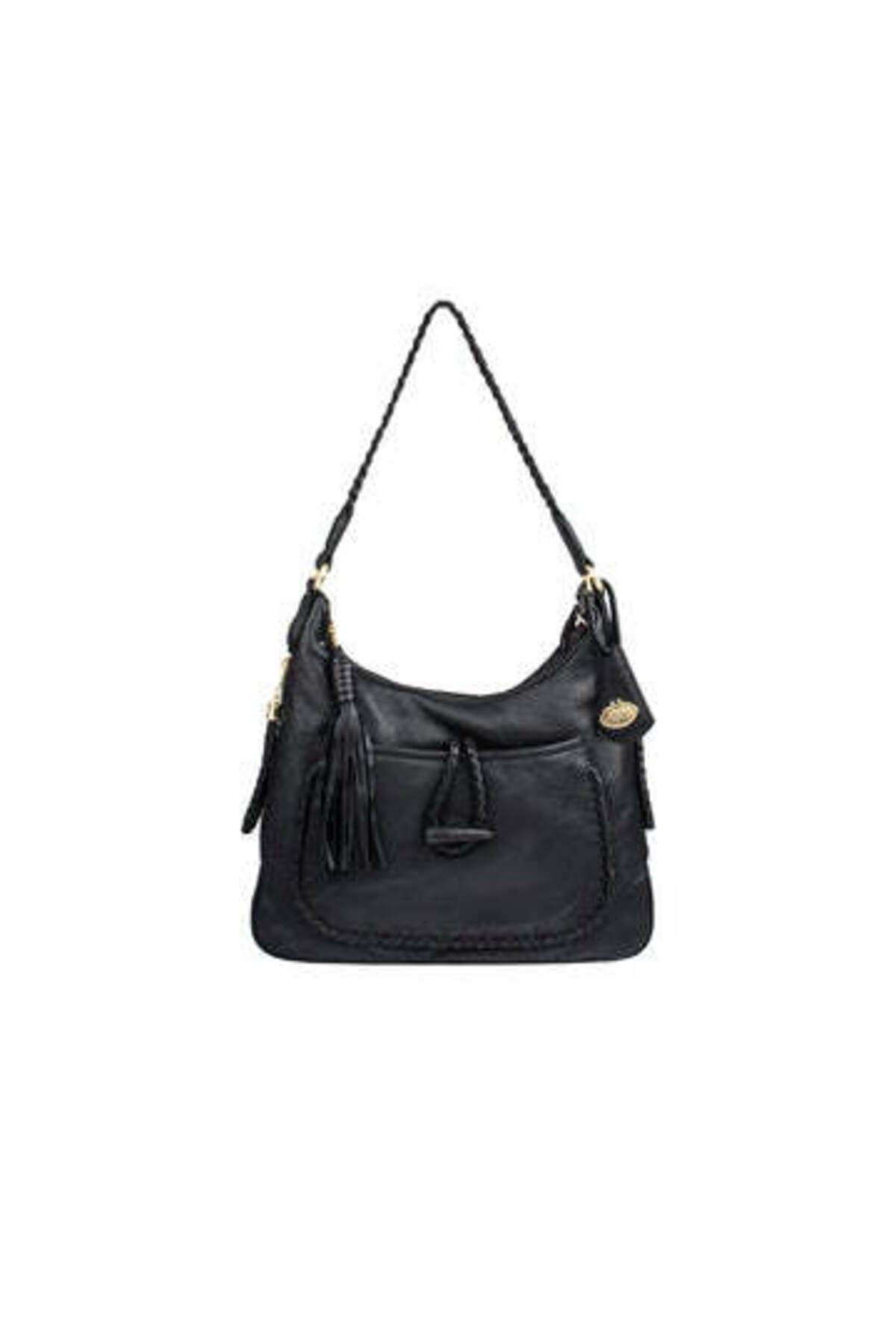 Hidesign-Sterlet Deer Leather Handbag for Women - Black 1