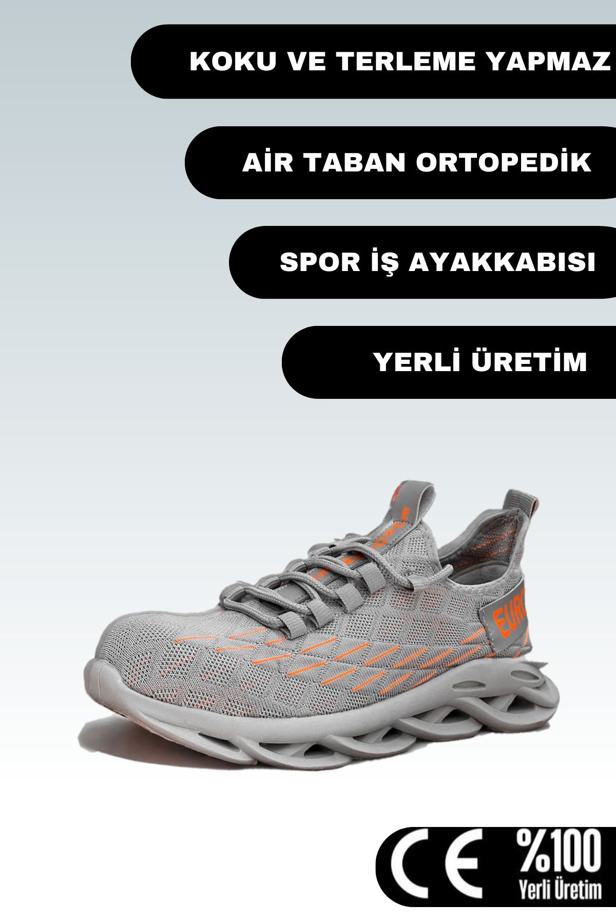 Spor İş Ayakkabısı Air Taban Ortopedik Çelik Burunlu Iş Ayakkabısı Sb