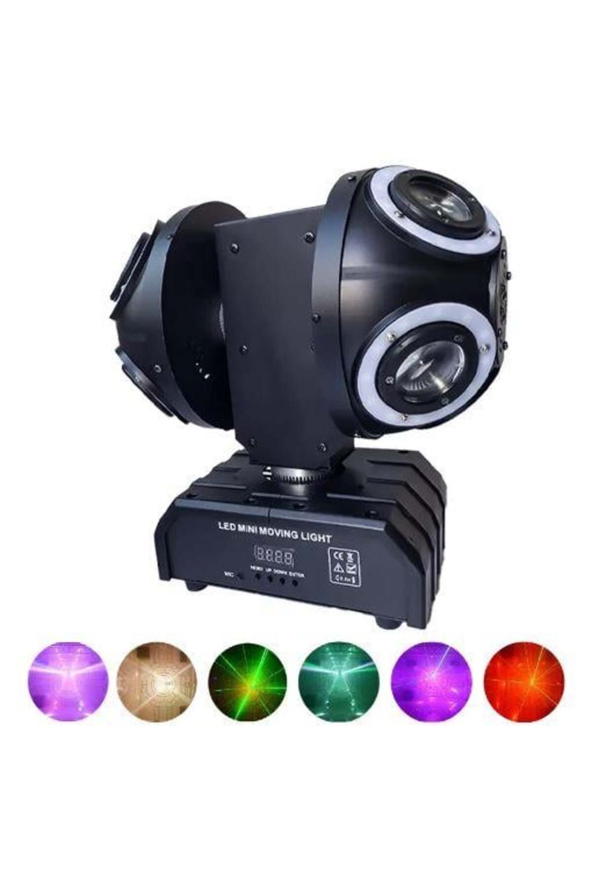 DJ PRO Çift Başlı 8x10 Watt 360' Moving Head Rgb Robot Işık