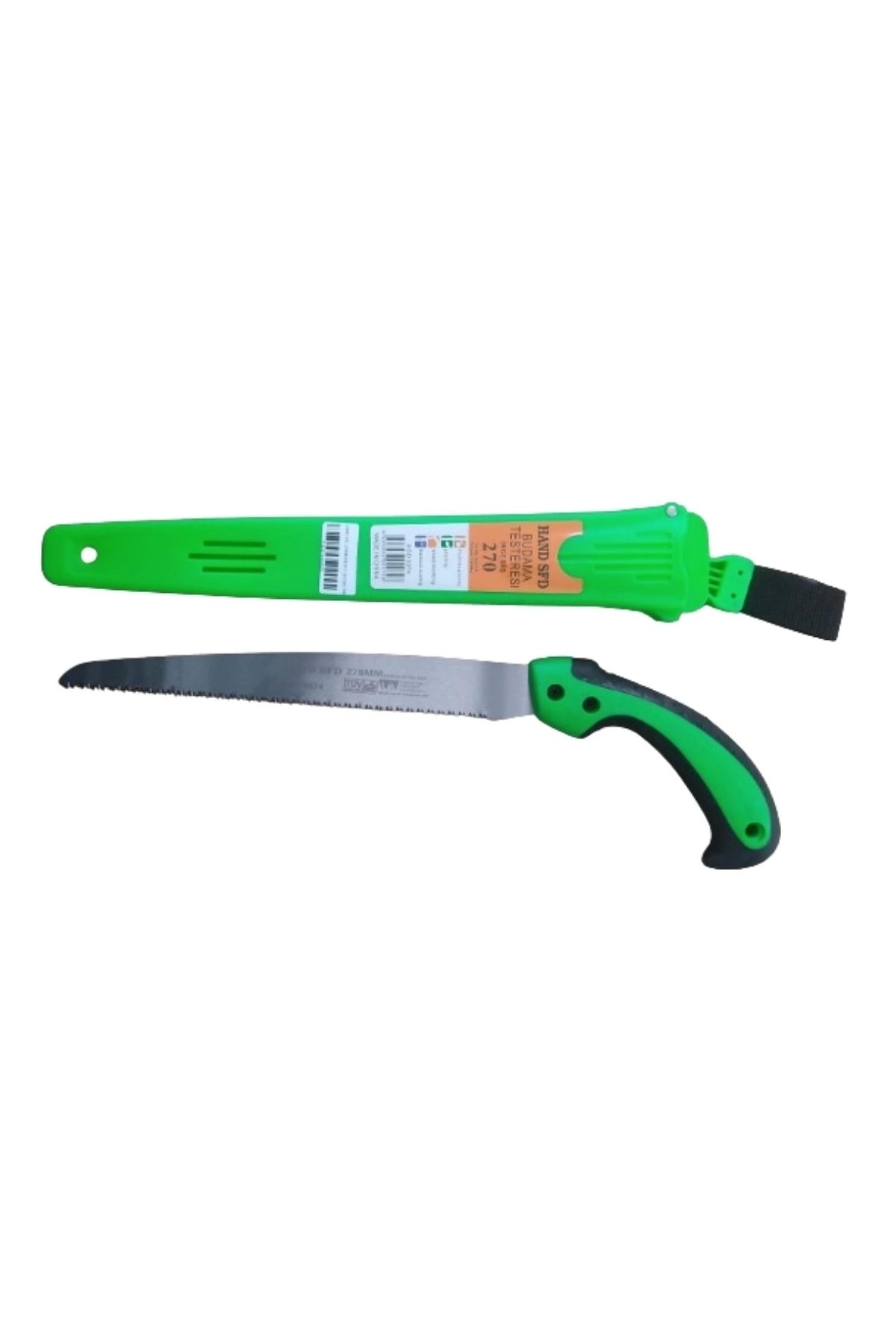 Hand Sfd 270mm Kılıflı Testere Ince Diş Yeşil