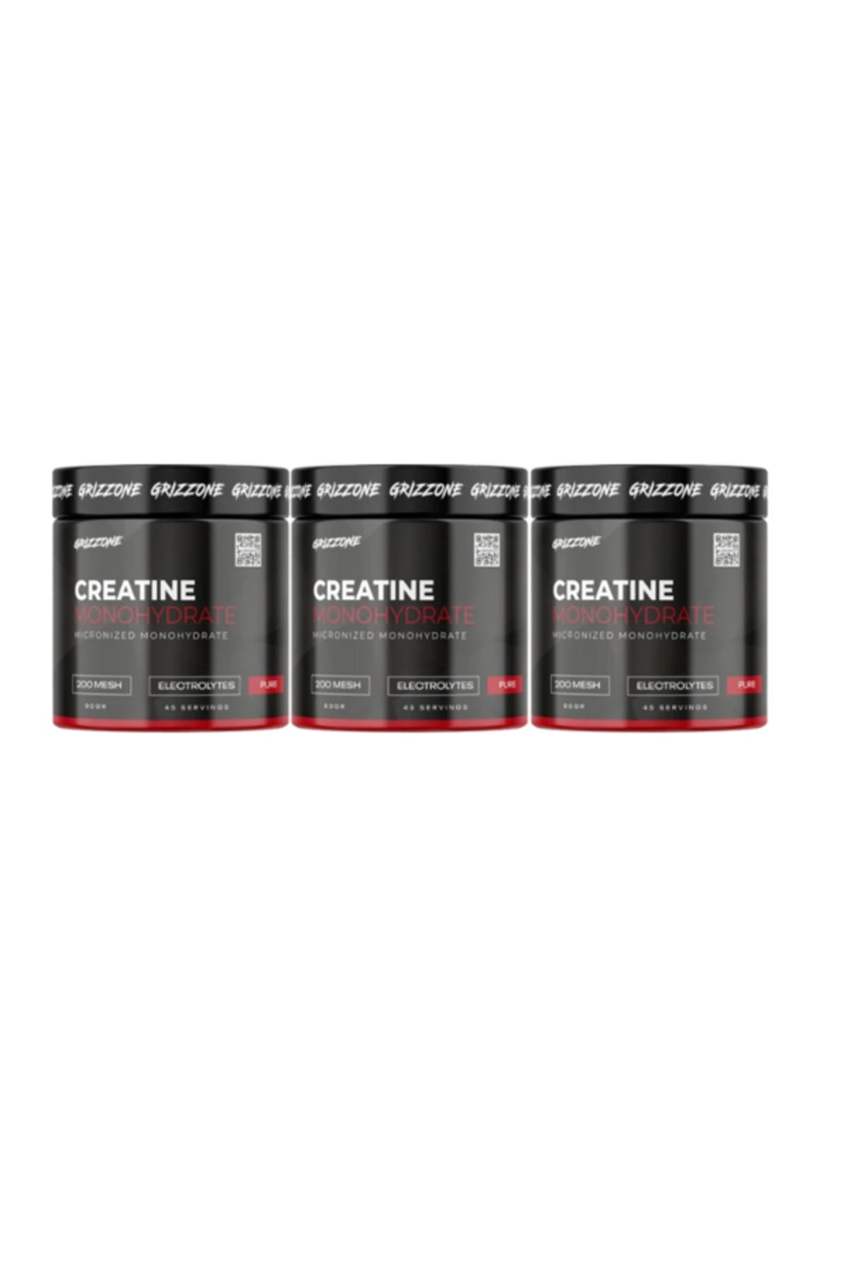 GRIZZONE Grızzy Creatine Monohydrate 3 × 90 Gr 135 Servis ( Aromasız )