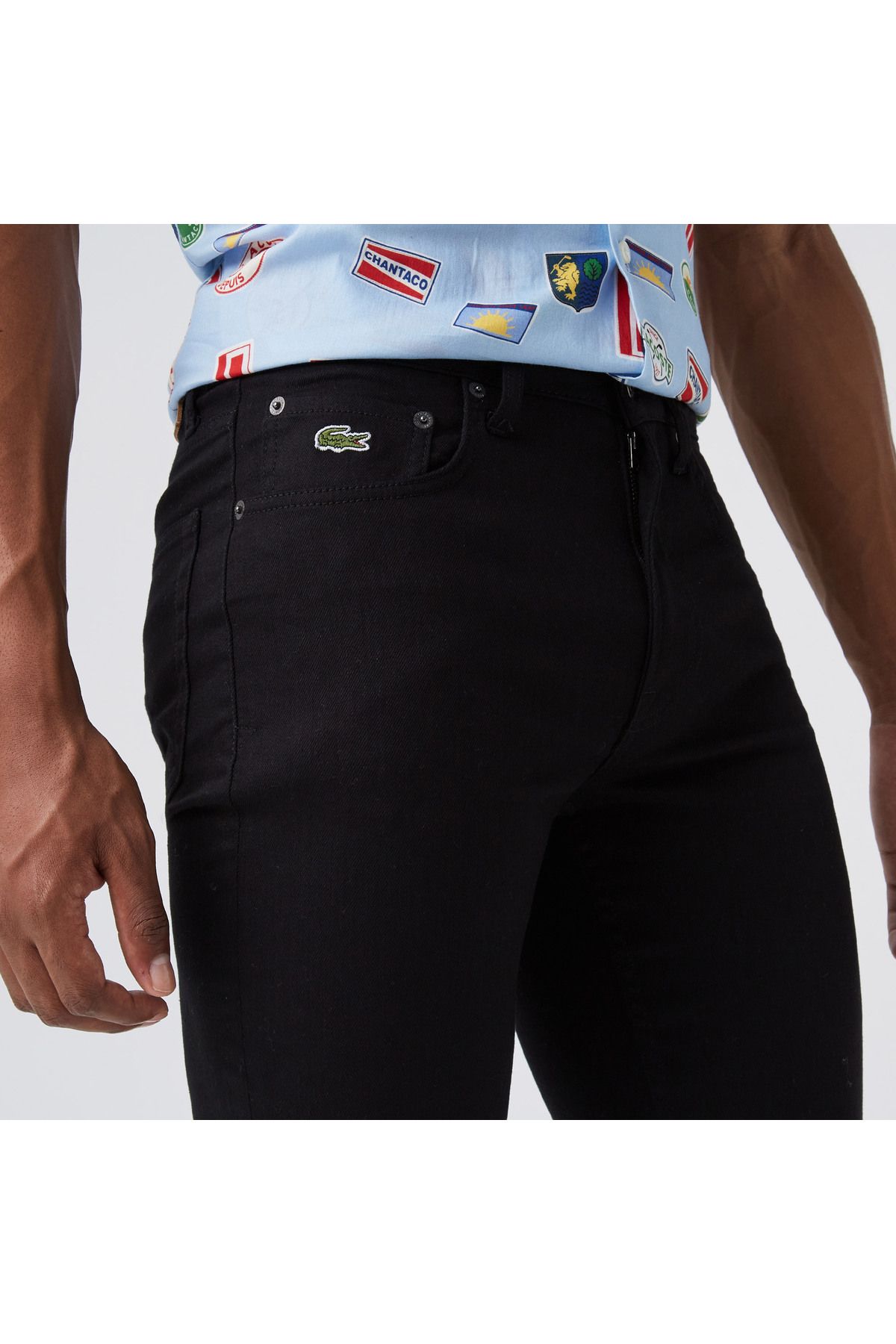شلوار مشکی مردانه سیاه اورجینال Lacoste