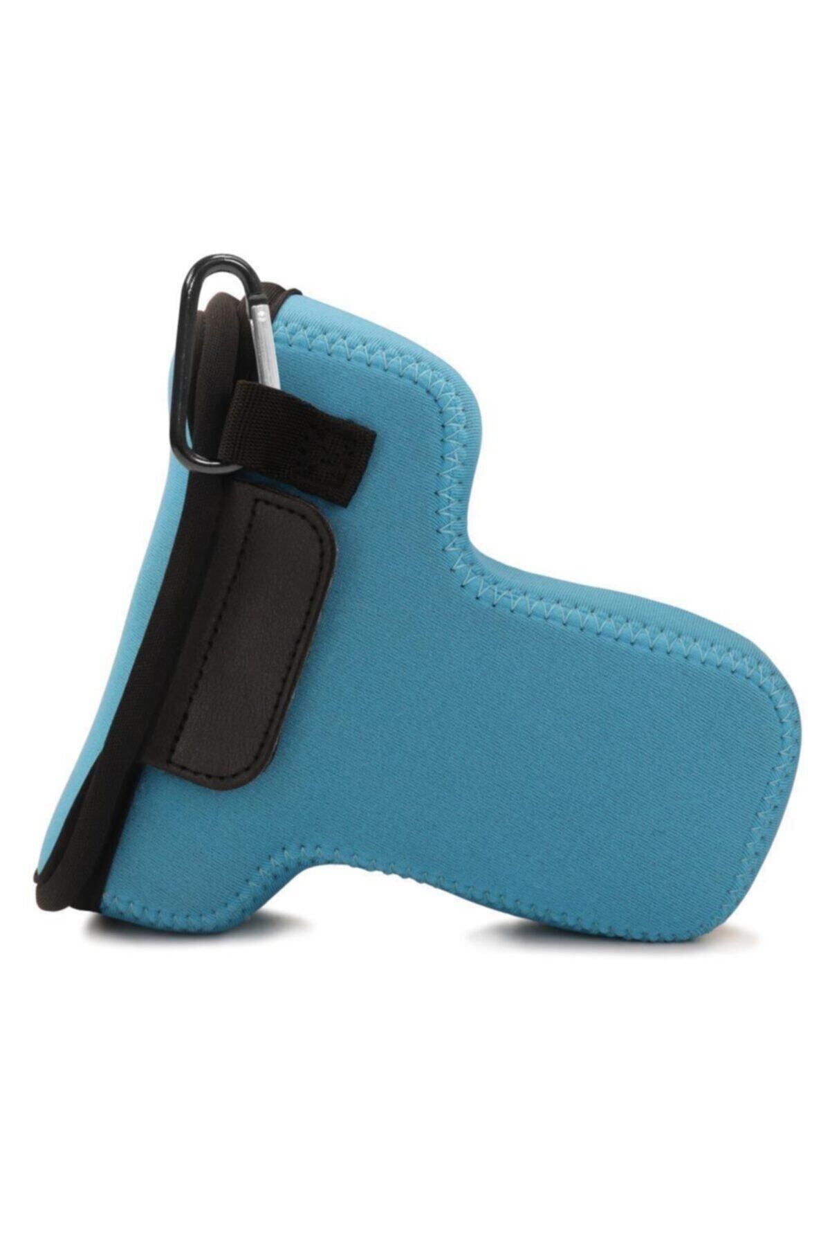 لوازم جانبی کیف مشکی مردانه و زنانه سیاه CAMABER CAMAM NEOPRENE CANON EOS M6 MARK II 18 150 میلی متر سازگار با MegaGear