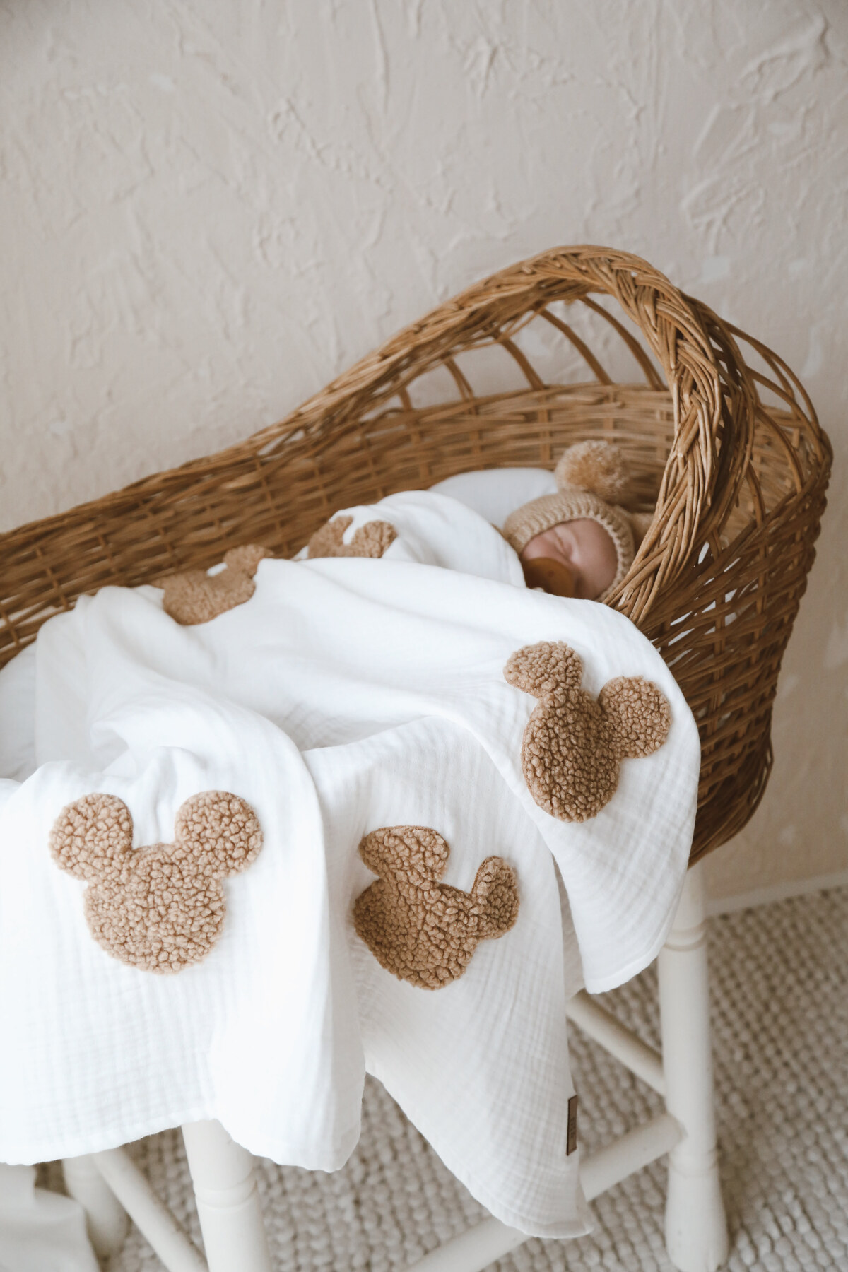 dery baby TAŞIMAK SİHİRDİR Teddy-Dört Kat Müslin Ekru Souris Battaniye fotoğrafı 7 (önizleme)