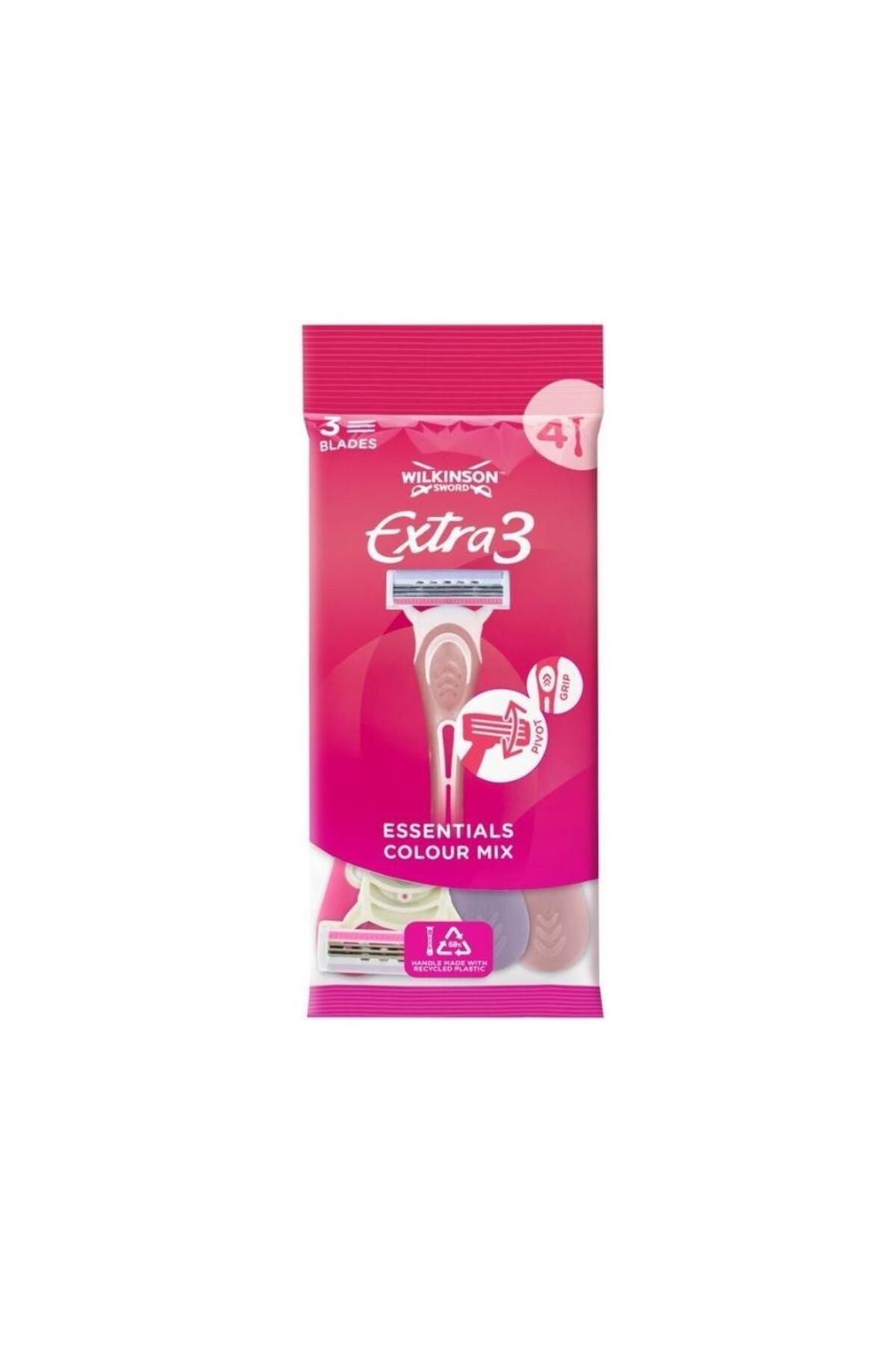 Wilkinson Sword Wilkinson Extra 3 Beauty Kullan At Tıraş Bıçağı 4'lü Paket