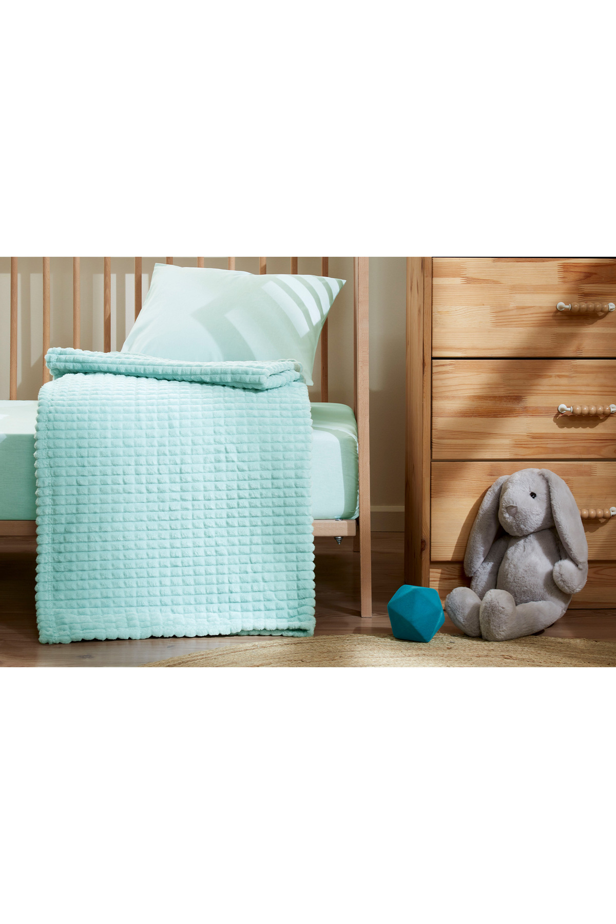 Özdilek-Özdilek Soft Pyramid Baby Blanket 90X110 cm 3