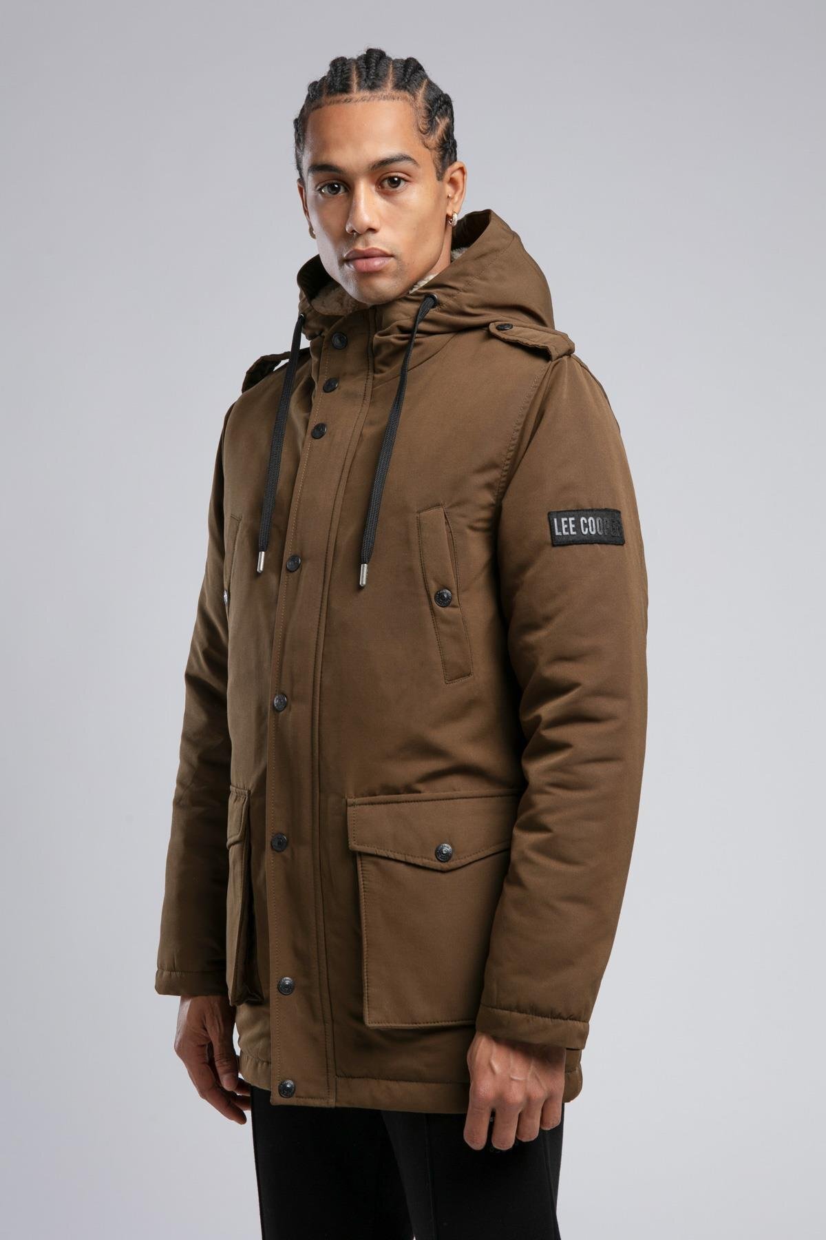 کاپشن مردانه هودی | لی کوپر Lee Cooper 5003185689 TR - تصویر 3