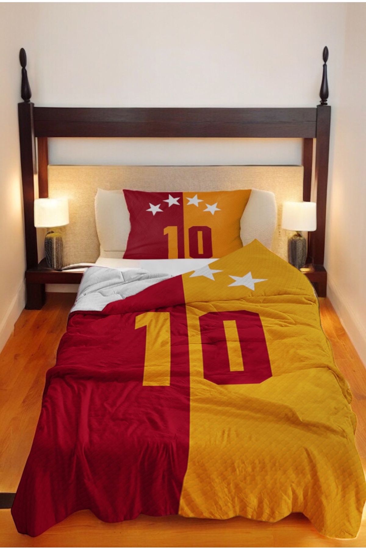 HOMESSA Taraftar Futbol Tek Kişilik Pike Fon Perde