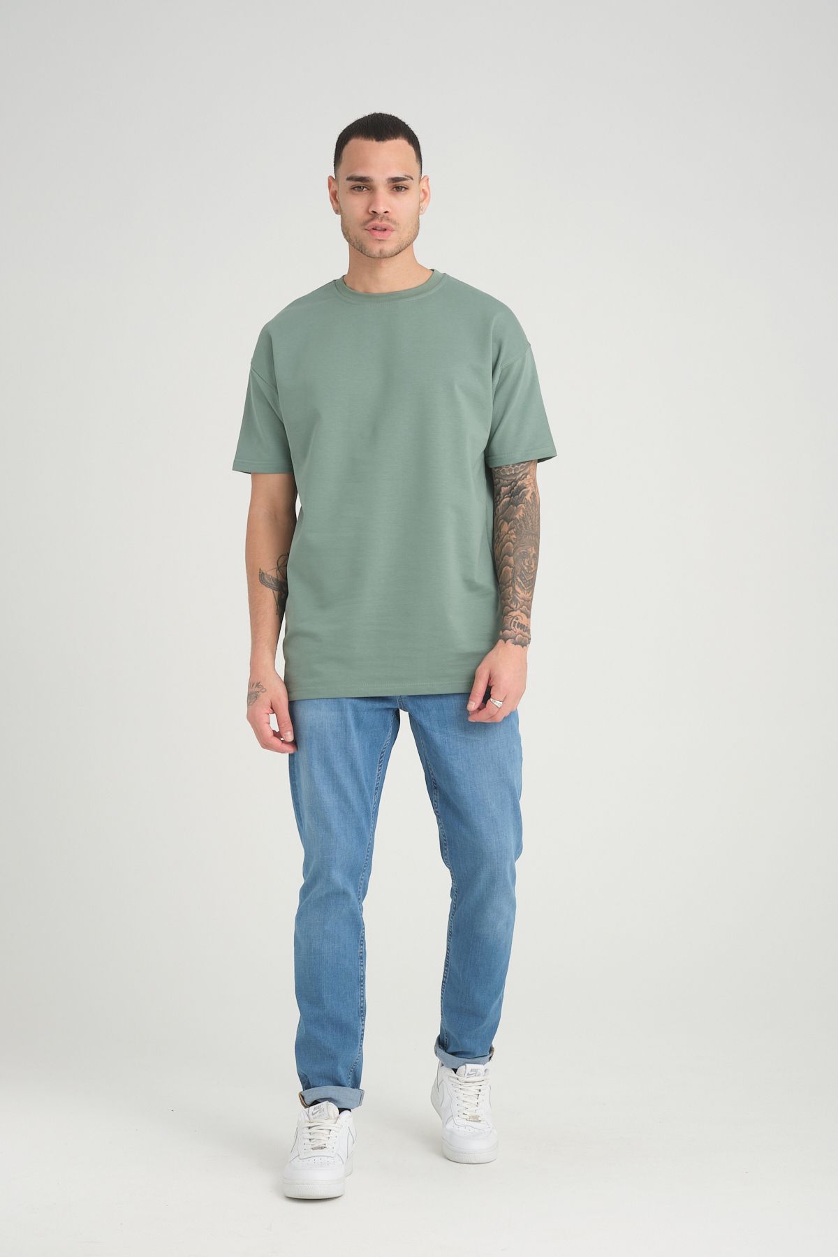 GRODYT-GRODY.T basic unisex relaxed oversize tshirt Mildew 7