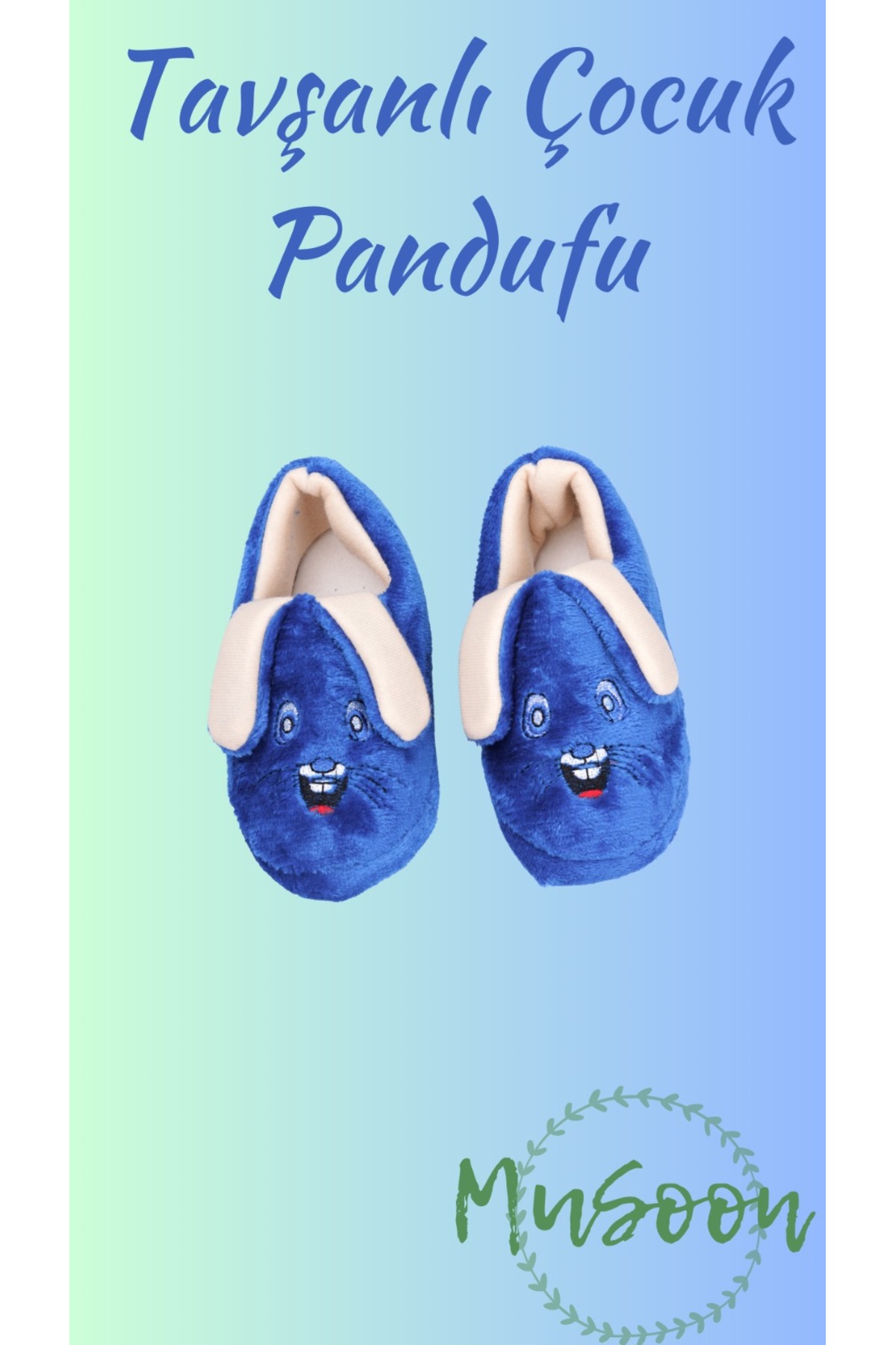 meko aksesuar Blue Non-Slip Base Rabbit Figure Home School