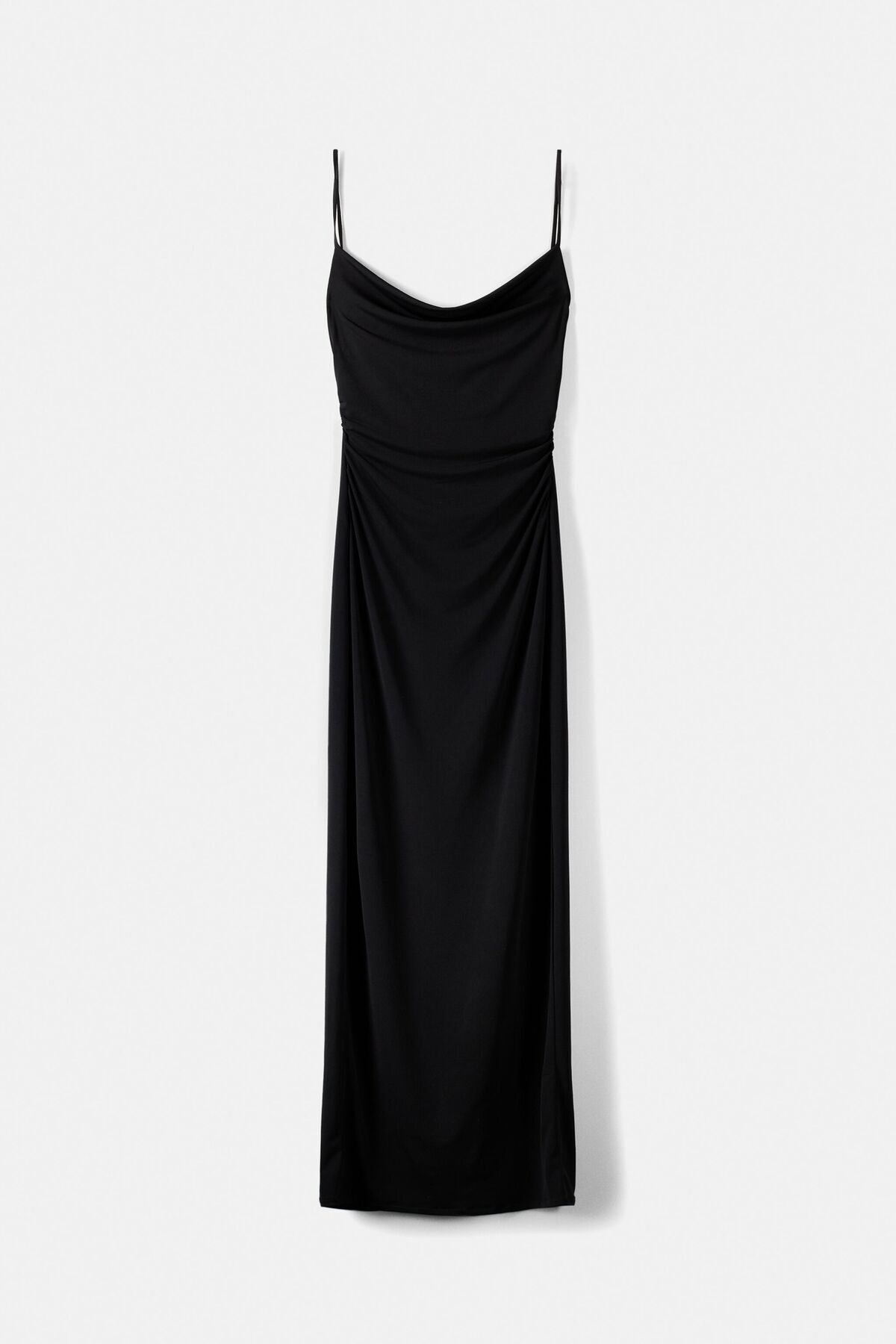 Bershka-Draped strappy long dress 3