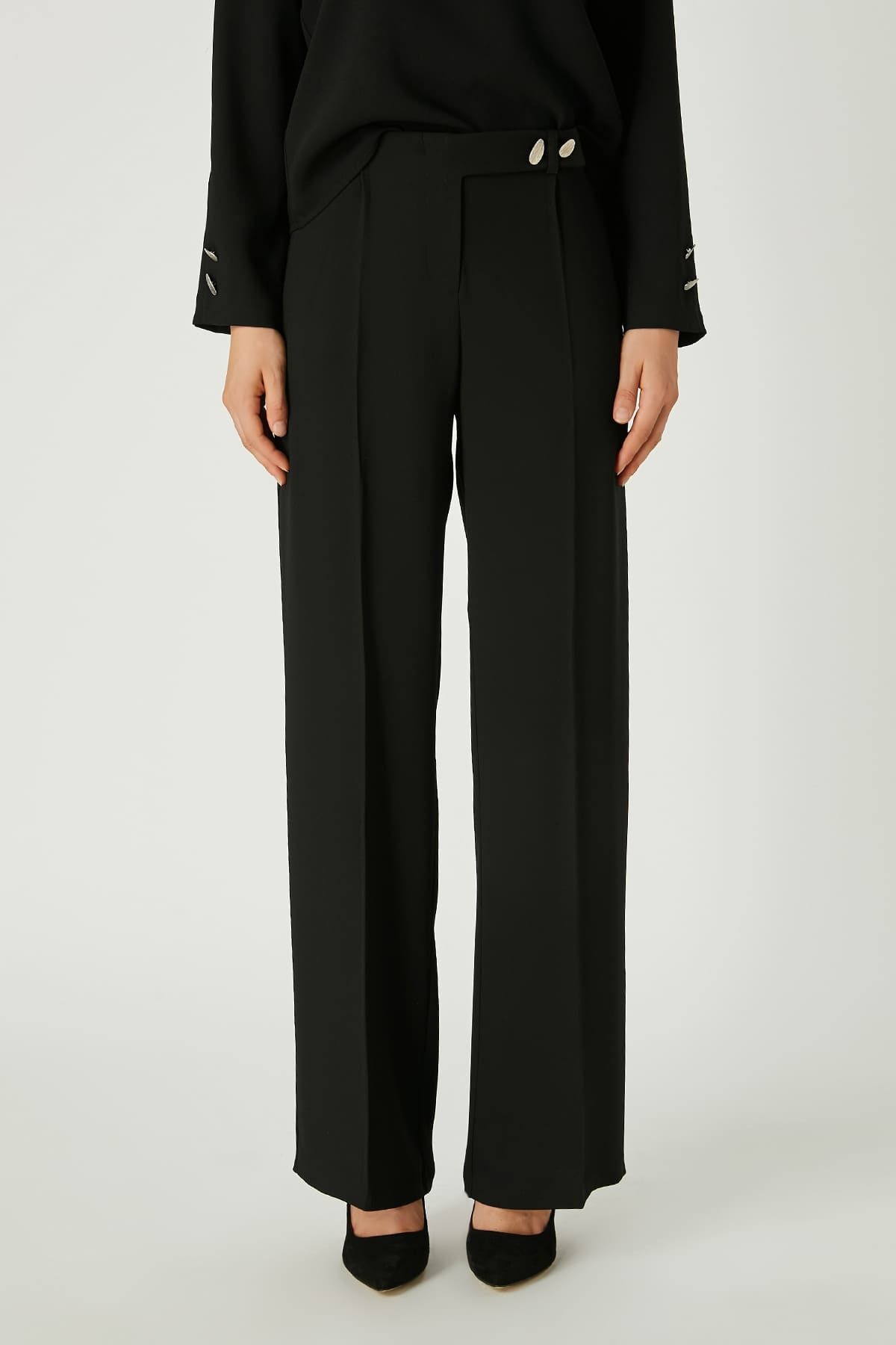 FEVER-Draped crepe pants 3