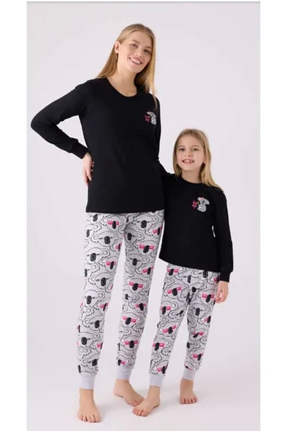 Rolypoly-Set pijama neagra cu maneca lunga pentru fata 1