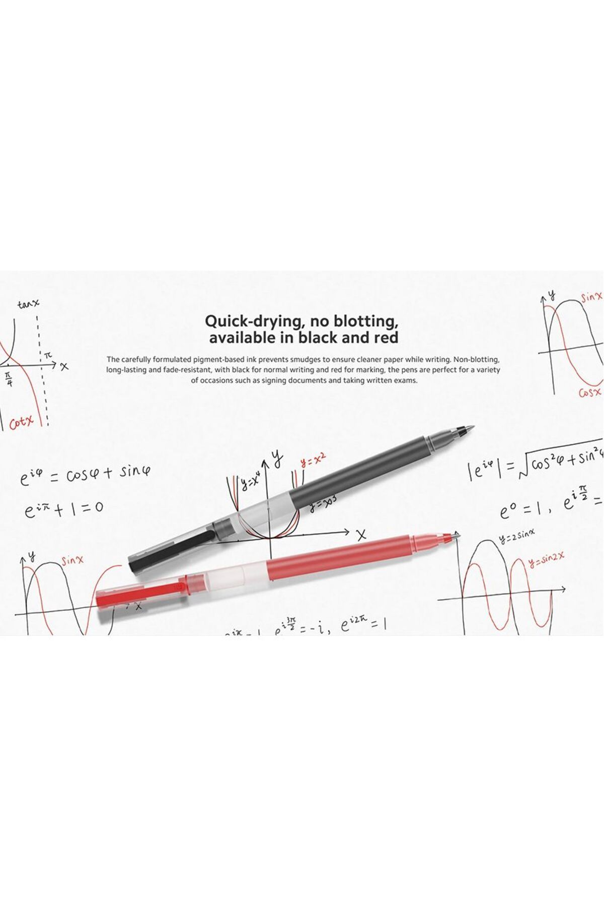 Xiaomi-High-Capacity Gel Pen 10-Pack BHR8863GL - Red 8