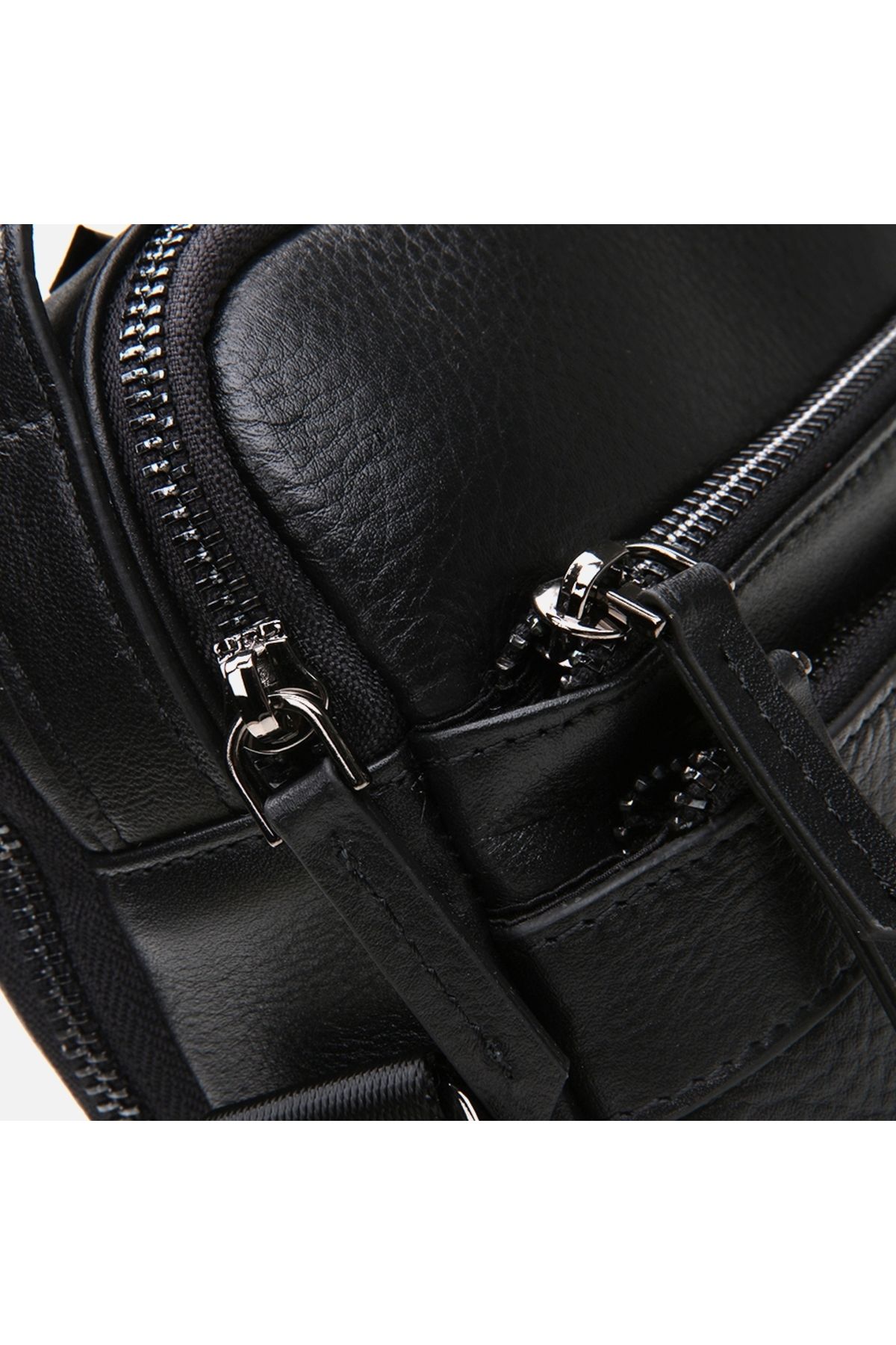 Hotiç-Genuine Leather Black Men's Bag 6