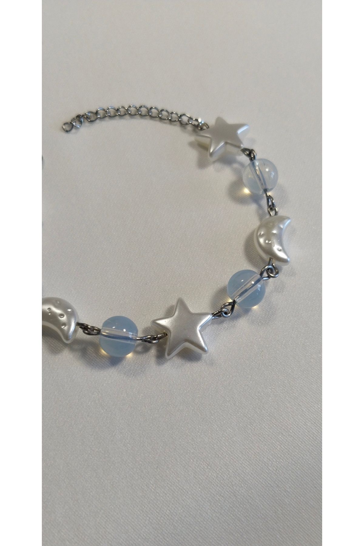 BLİNG CHARMS-Moon&Star Themed Handmade Steel Bracelet 2