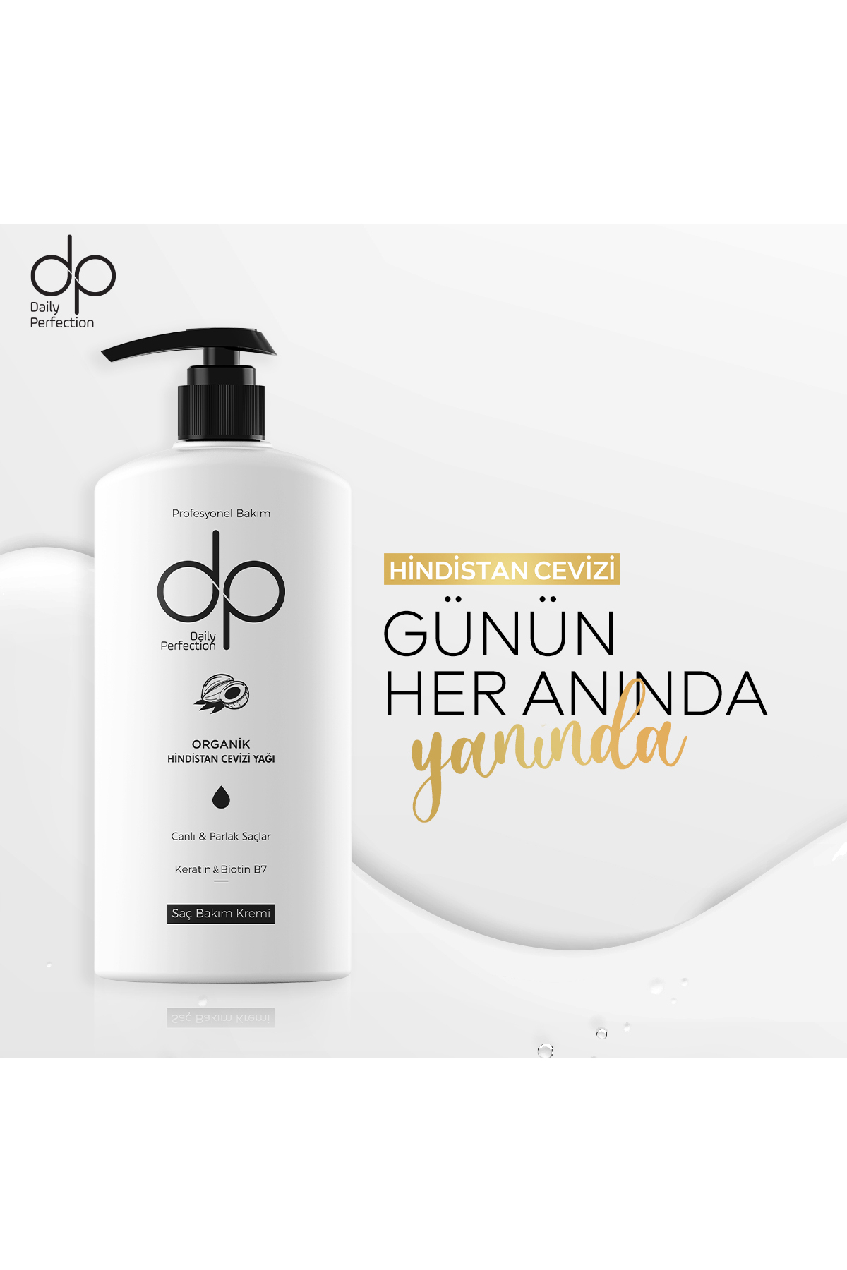 Saç Bakım Kremi Organik Hindistan Cevizi Yağı 500 ml X 3 Adet — TYC00250851655 — تصویر 4 از 4