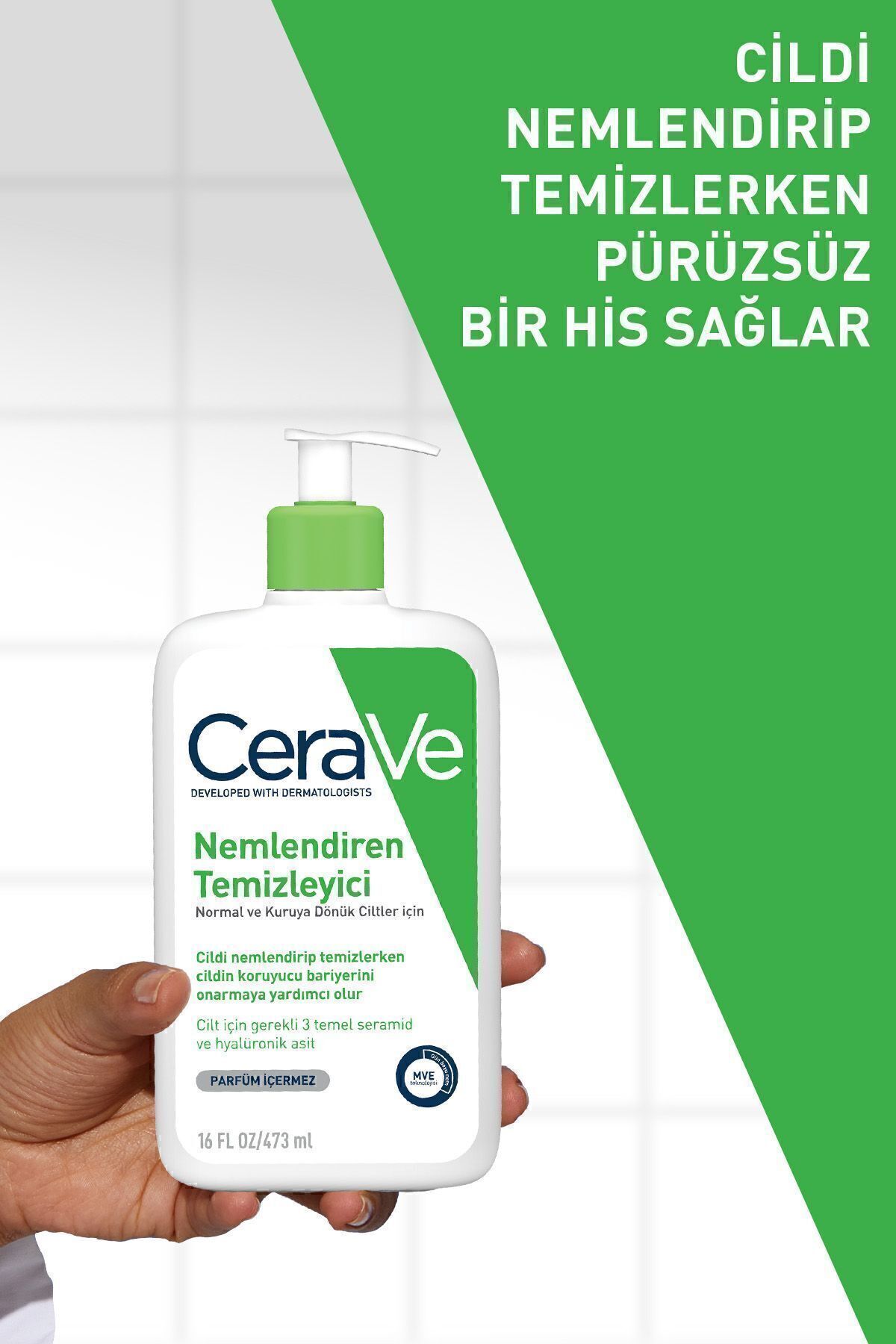 CeraVe-STD - 473 ml Classic Hydrating Cleanser for Normal to Dry Skin 5