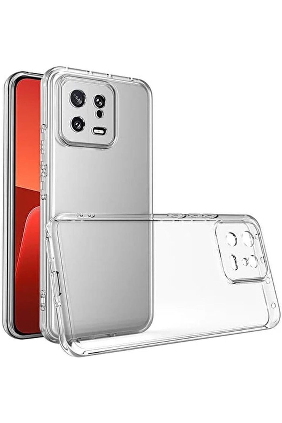 STOREMAX dlshop Trend Xiaomi 13 Şeffaf Kamera Korumalı Ultra Slim Tpu Şeffaf Kılıf. star 990396