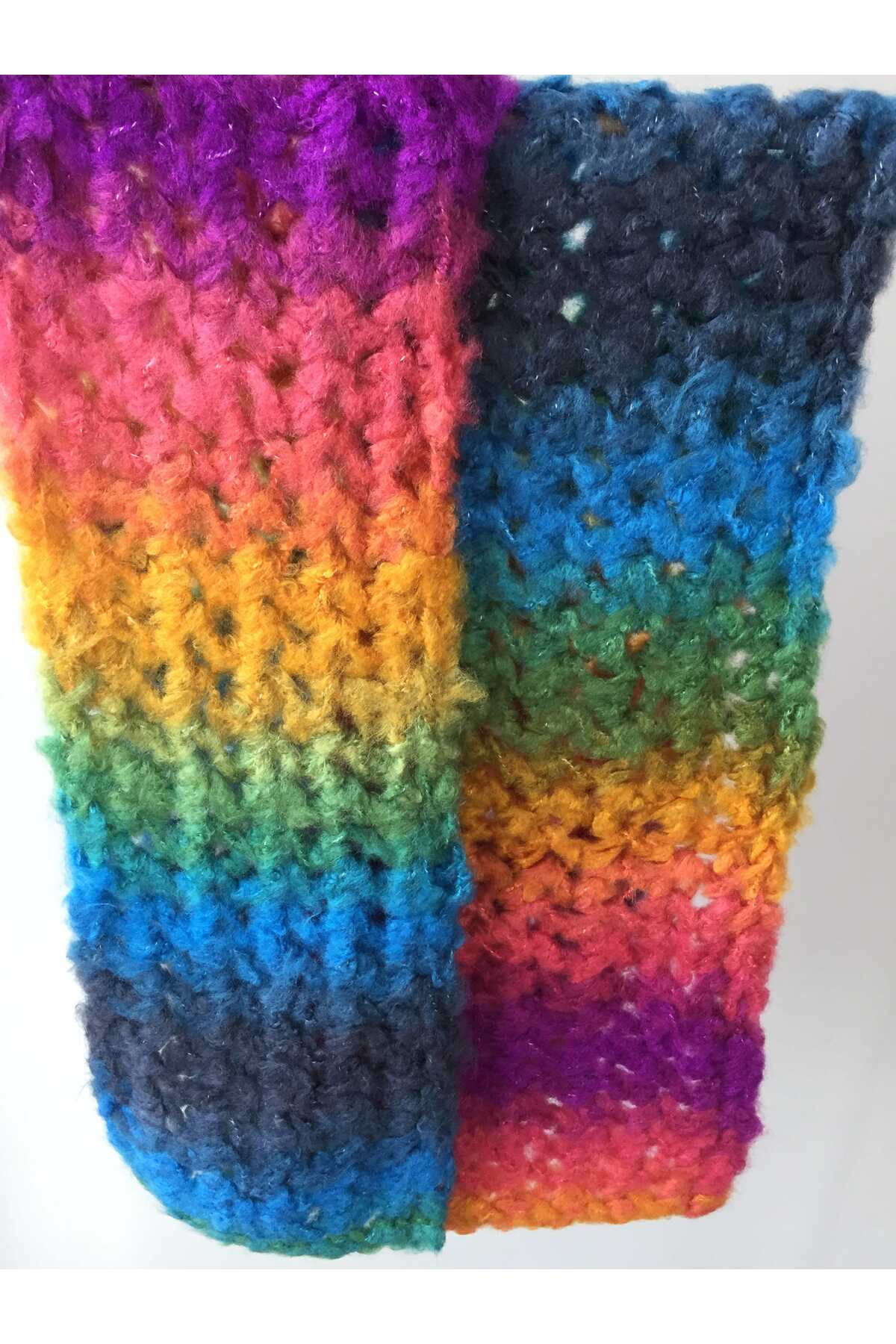 Mora Örgü  Mora Knit Atkı El Örgüsü Hafif Yumuşak (18x220cm 165g) Özel Örgü Atkı (MK 1) - Görsel 8