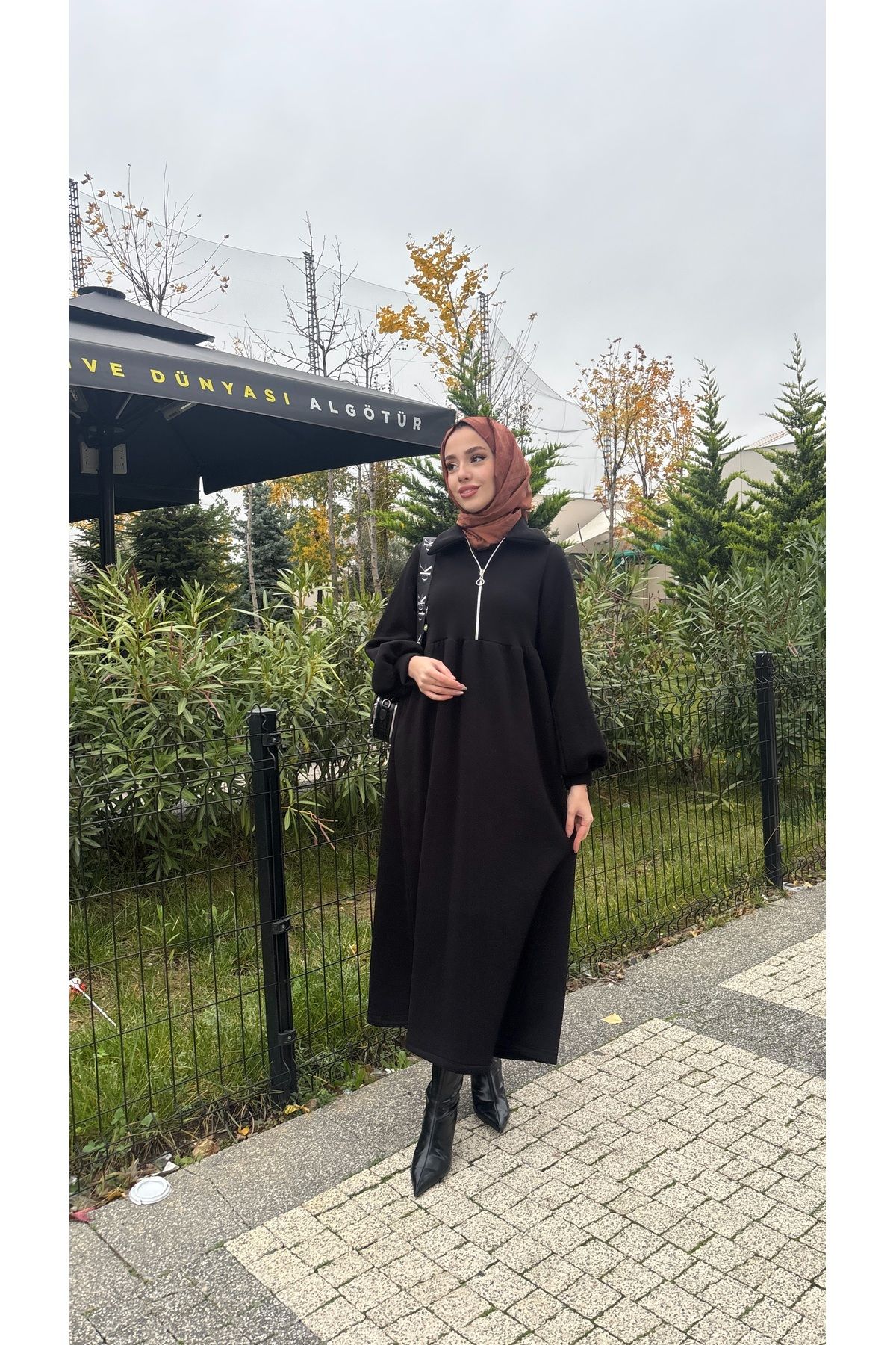 modasusev-فستان من 3 خيوط مع سحاب 1