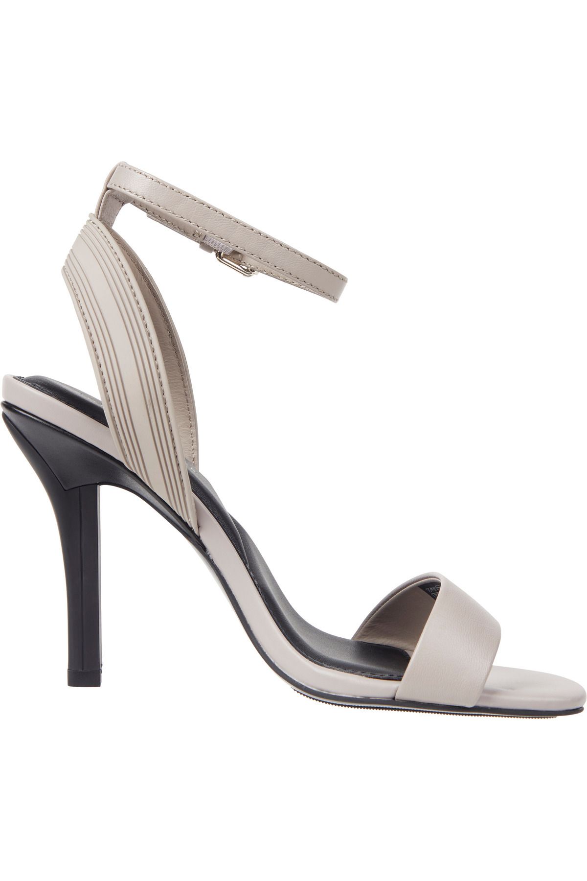 Tommy Hilfiger-Leather Ankle Strap High Heel Sandals 1