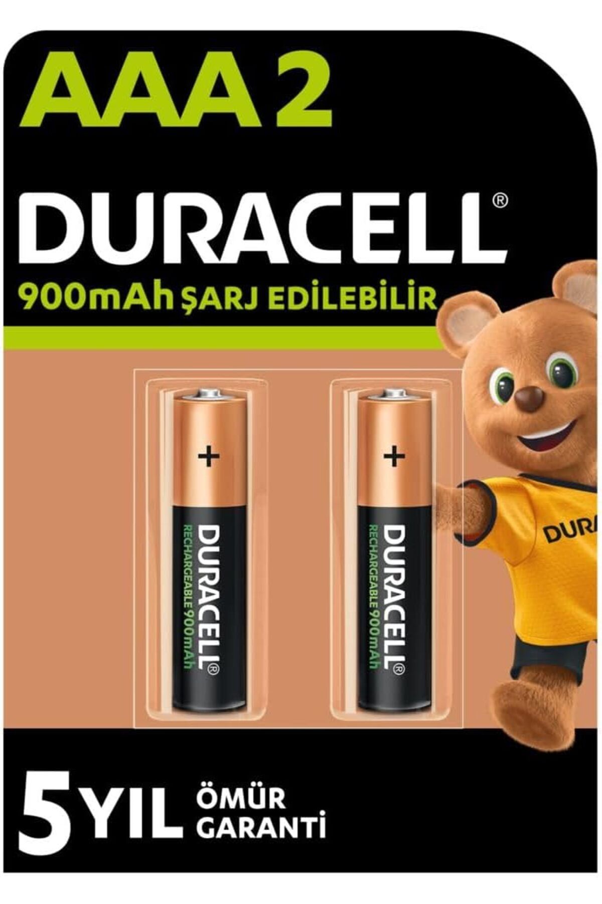 STOREMAX lbstorex Şarj Edilebilir AAA İnce Kalem Pil (2'li Paket), 900 mAh NiMH, Önceden Sarj Edilmiş, Ş