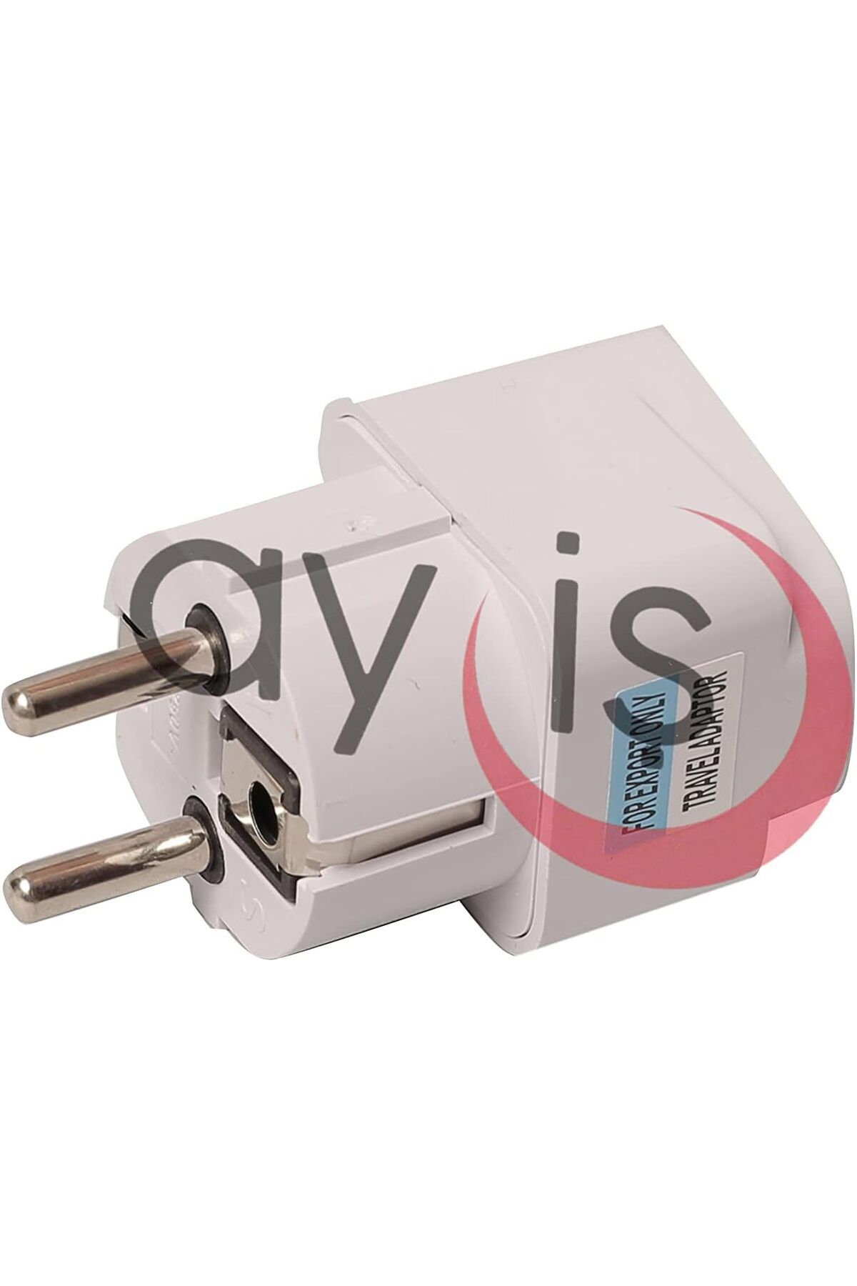 yenibagshop Evrensel Adaptör Seyahat Fişi Beyaz AB Normu - 250V AC 10~16A