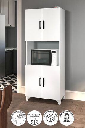 Bofigo Çok Amaçlı Dolap Ece Mikrodalga Dolabı Erzak Dolabı Kiler Dolabı Mutfa...