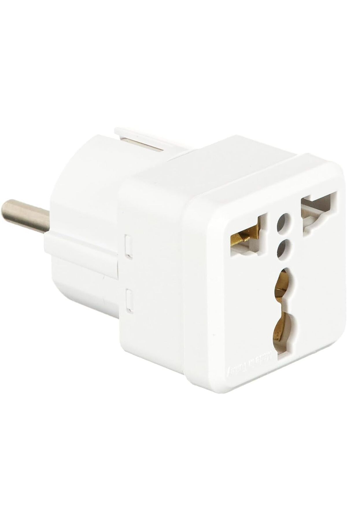 STOREMAX htpshopmx Home Evrensel Adaptör Seyahat Fişi Beyaz AB Normu - 250V AC 10~16A İngiliz ve Amerikan