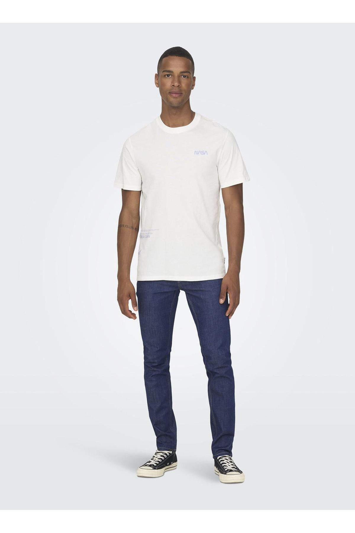 آنلی اند سانز شلوار جین مردانه تنگ سرمه‌ای تیره ONSWEFT REG. ONE BLKD 7999 PIM DNM