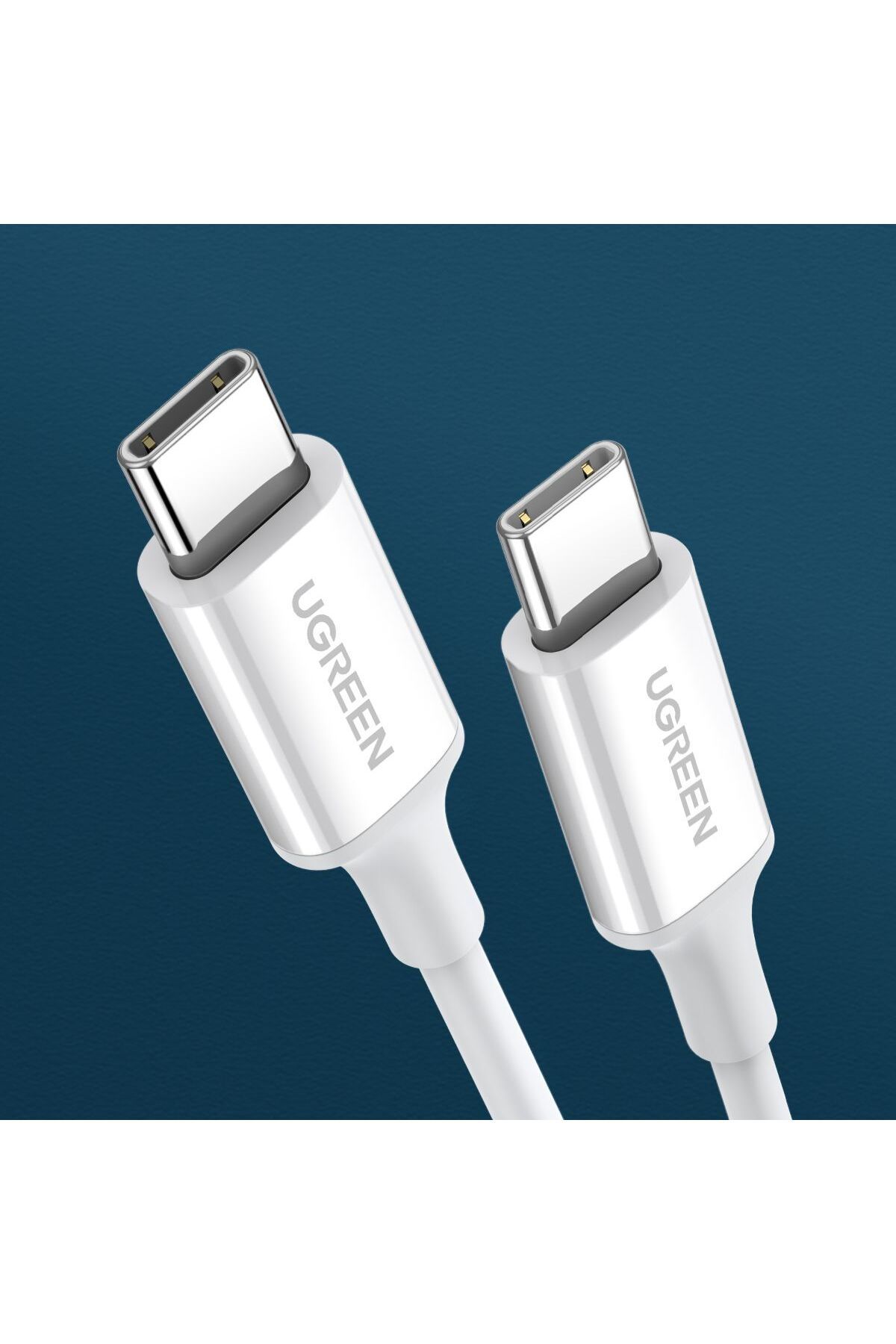 Ugreen-غطاء USB 2.0 C M/M ABS بطول 1 متر - أبيض 7