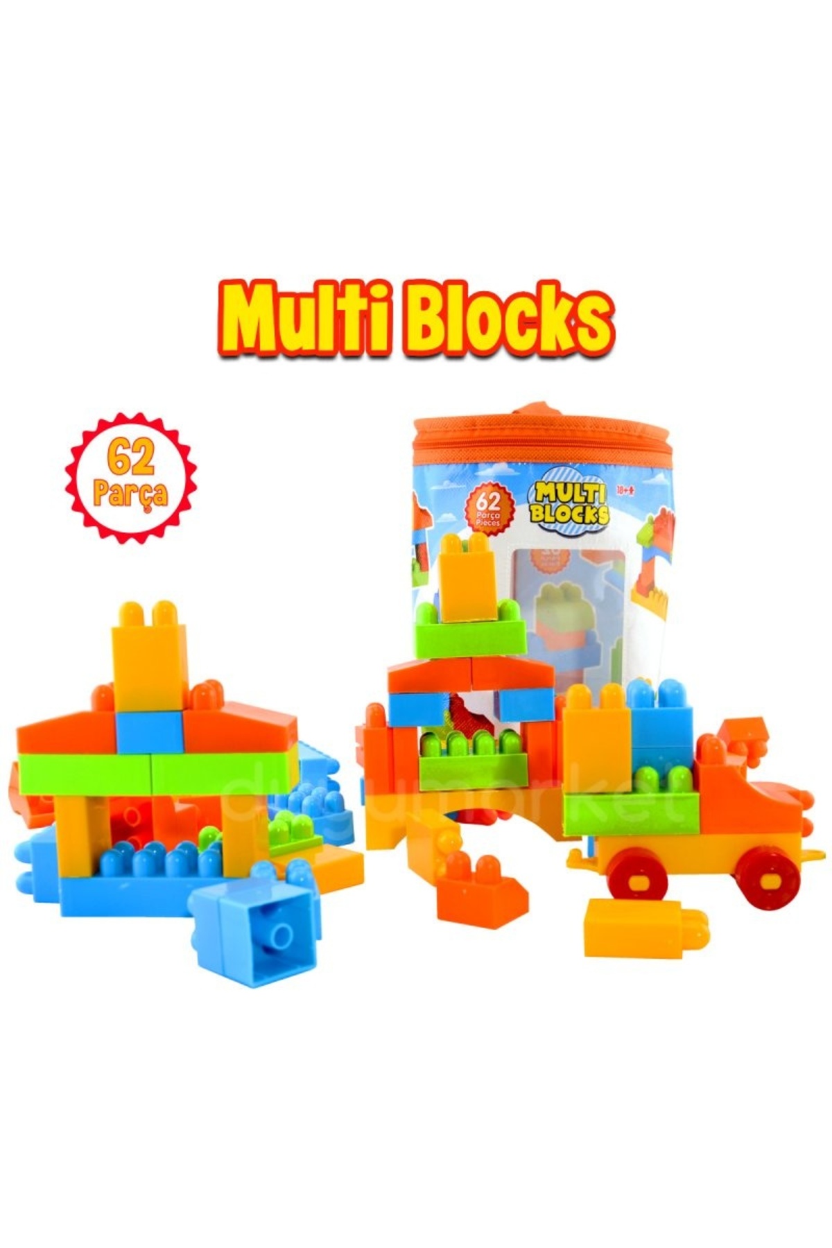 DuyuMarket Dede - Multi Blocks 62 Parça Yapı Blokları Seti Eğitici Öğretici Oyuncak fotoğrafı 3 (önizleme)