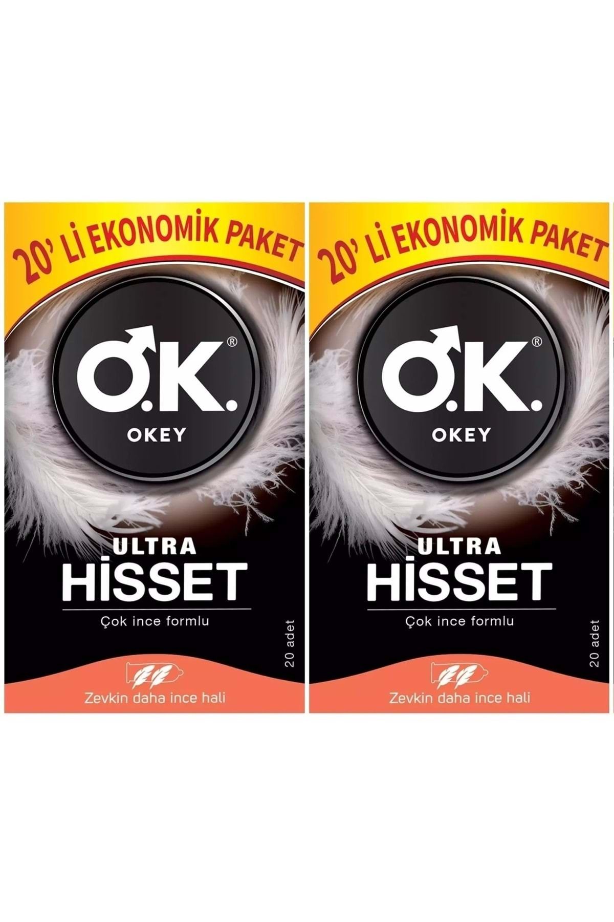 Okey Prezervatif 40 Adet Ultra Hisset Ekonomik Pk (2PK*20)