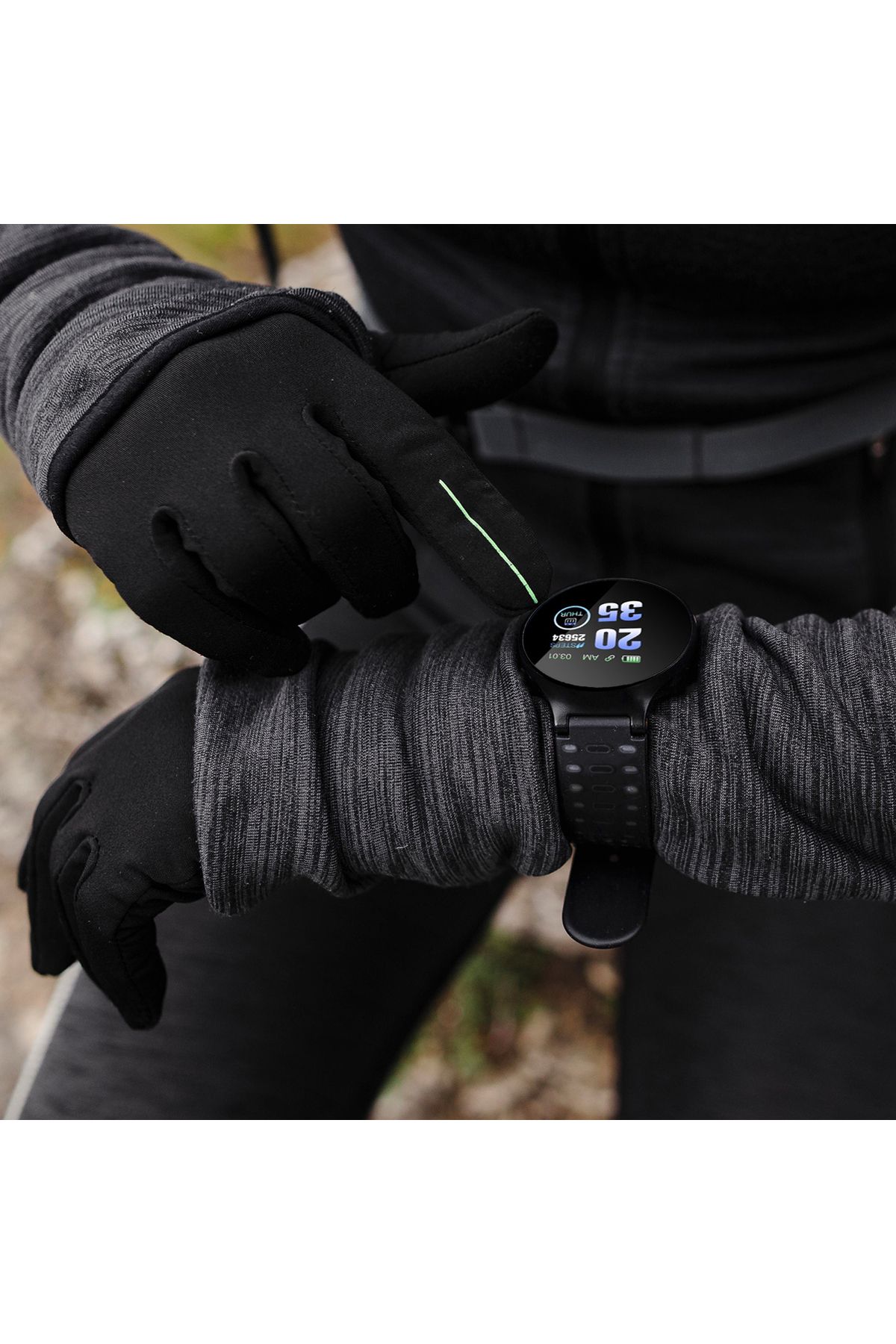 Moodix-We23k18b Smartwatch – Schwarz & Grau, Gesundheits- & Aktivitätstracker 5