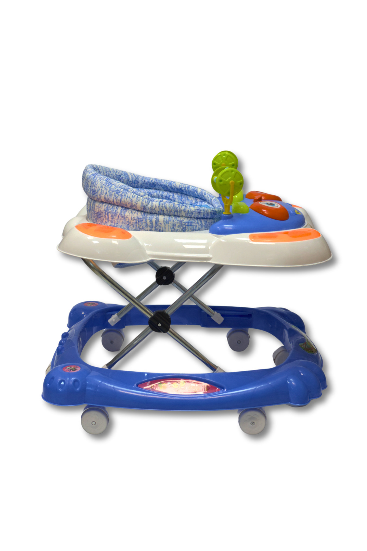 Kids 7 Ayak Bebek Yürüteç göz modeli Mavi Beyaz fotoğrafı 3 (önizleme)