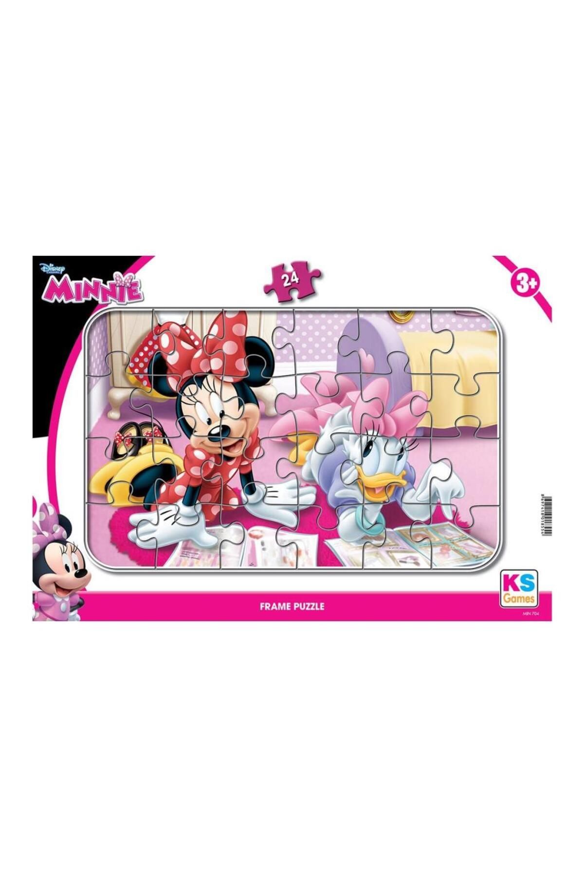 gcaksesuar Nessiworld MIN 704 Minnie Mouse Frame Puzzle 24 Parça