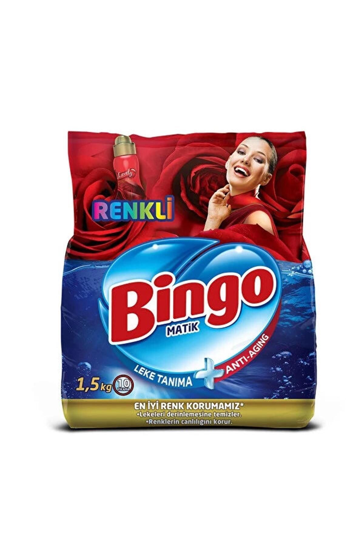 Bingo 1,5 Kg Matik Eko Renkli Toz Çamaşır Deterjanı (50001356)