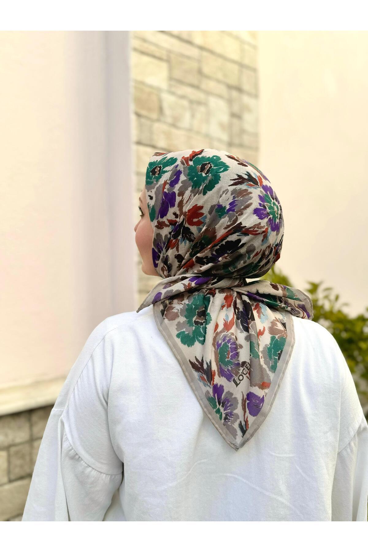 Locella çiçek Desenli çok Renkli Kadın Soft Pamuk Eşarp Fiyatı