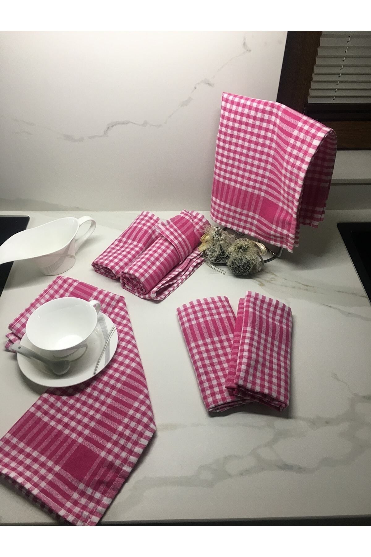 حوله آشپزخانه صورتی پارچه خشک کن 4 'دستمال آلمانی  Koza Mix towel