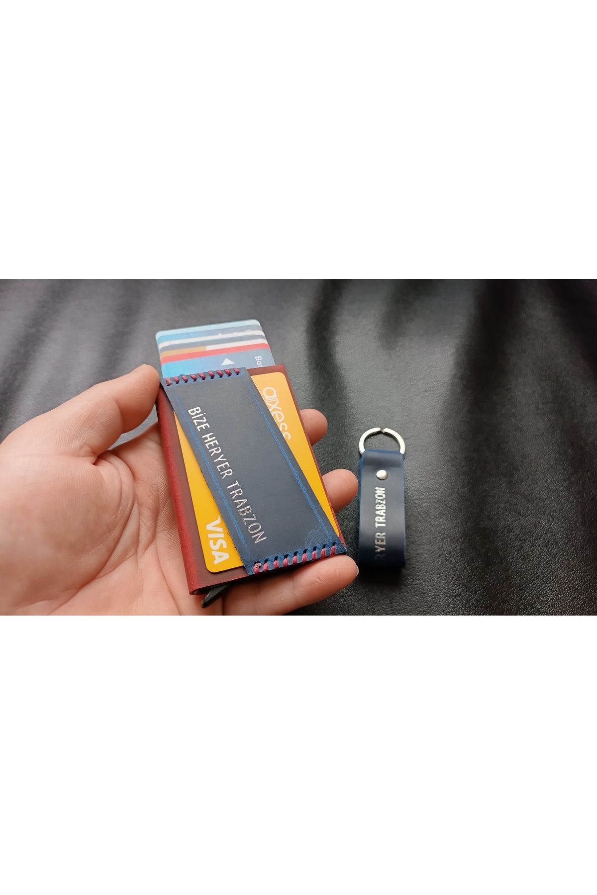 cgderi-Mechanism Card Holder with Lettering Us All over Trabzon 1