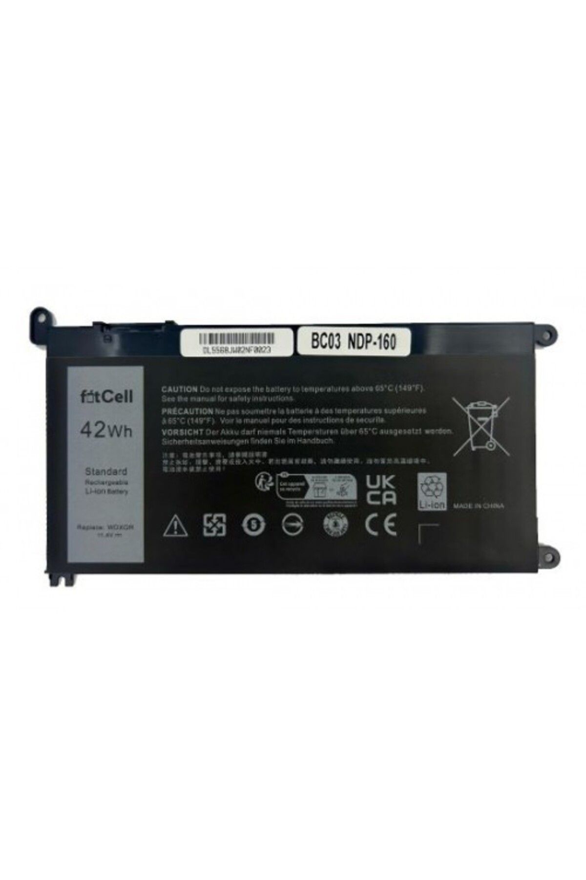 FITCELL Dell Vostro 14 5000 5468-G6006F45N uyumlu Notebook batarya - pil