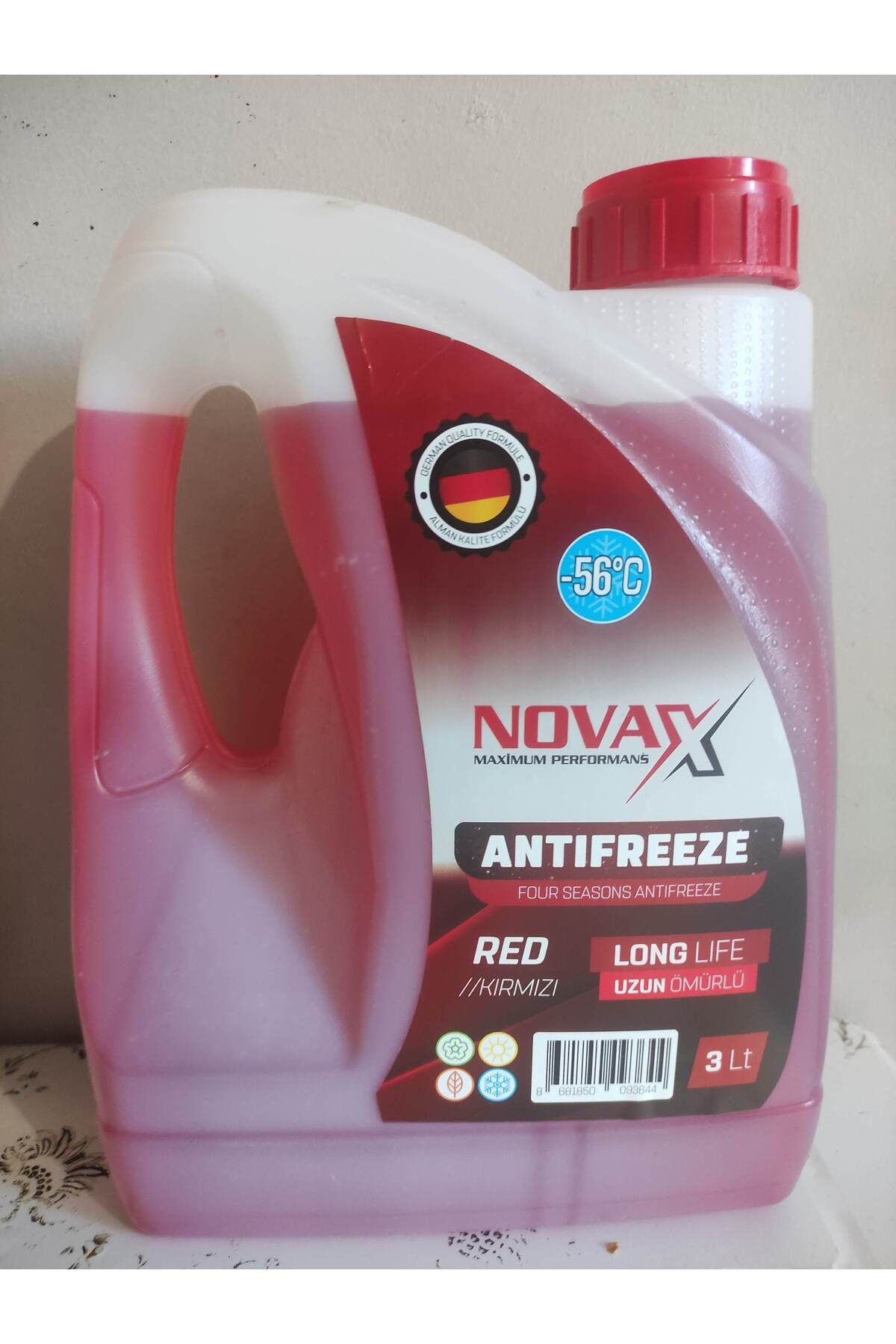 Novax Anti?fi?ri?z Kirmizi Alman Kali?te Formülü -56 Derece 3 Li?tre German Formule