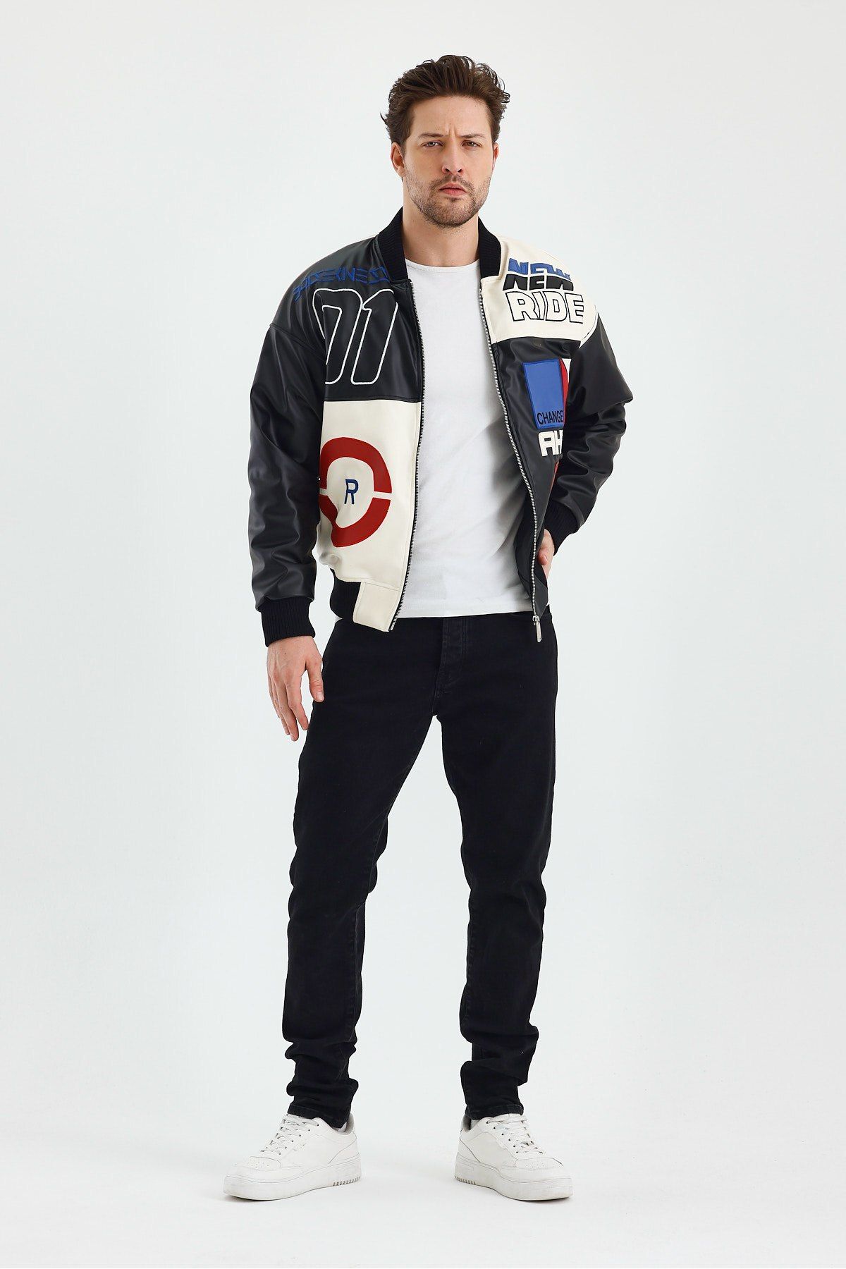 İLKCET MODA-Unisex Jacket with Quilted Inside and Embroidery 4