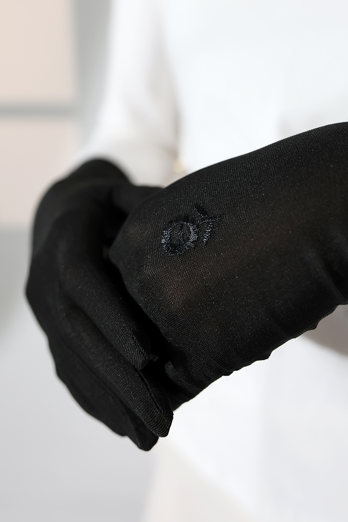 ihvan online  İşlemeli Kadın Tesettür Eldiven Siyah - Görsel 8