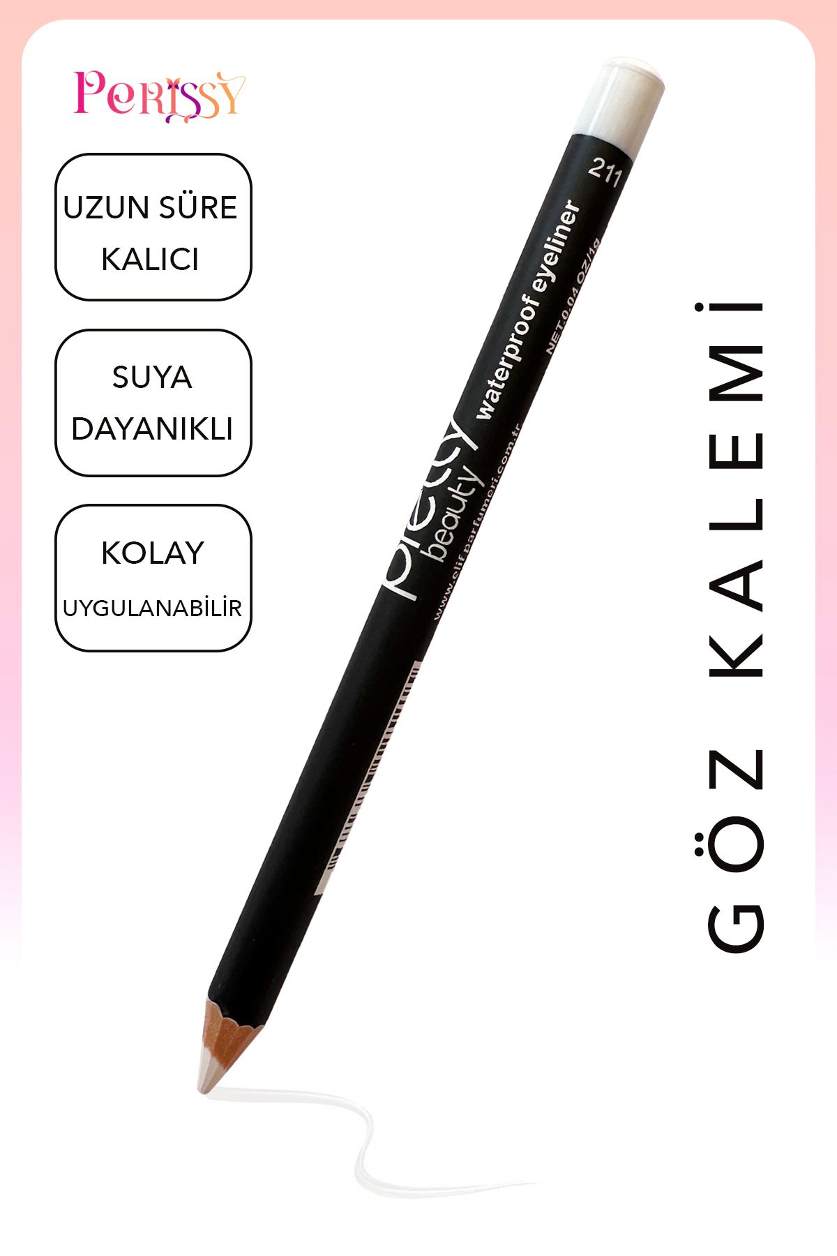 Perissy Suya Dayanıklı Göz Kalemi Waterproof Eyeliner